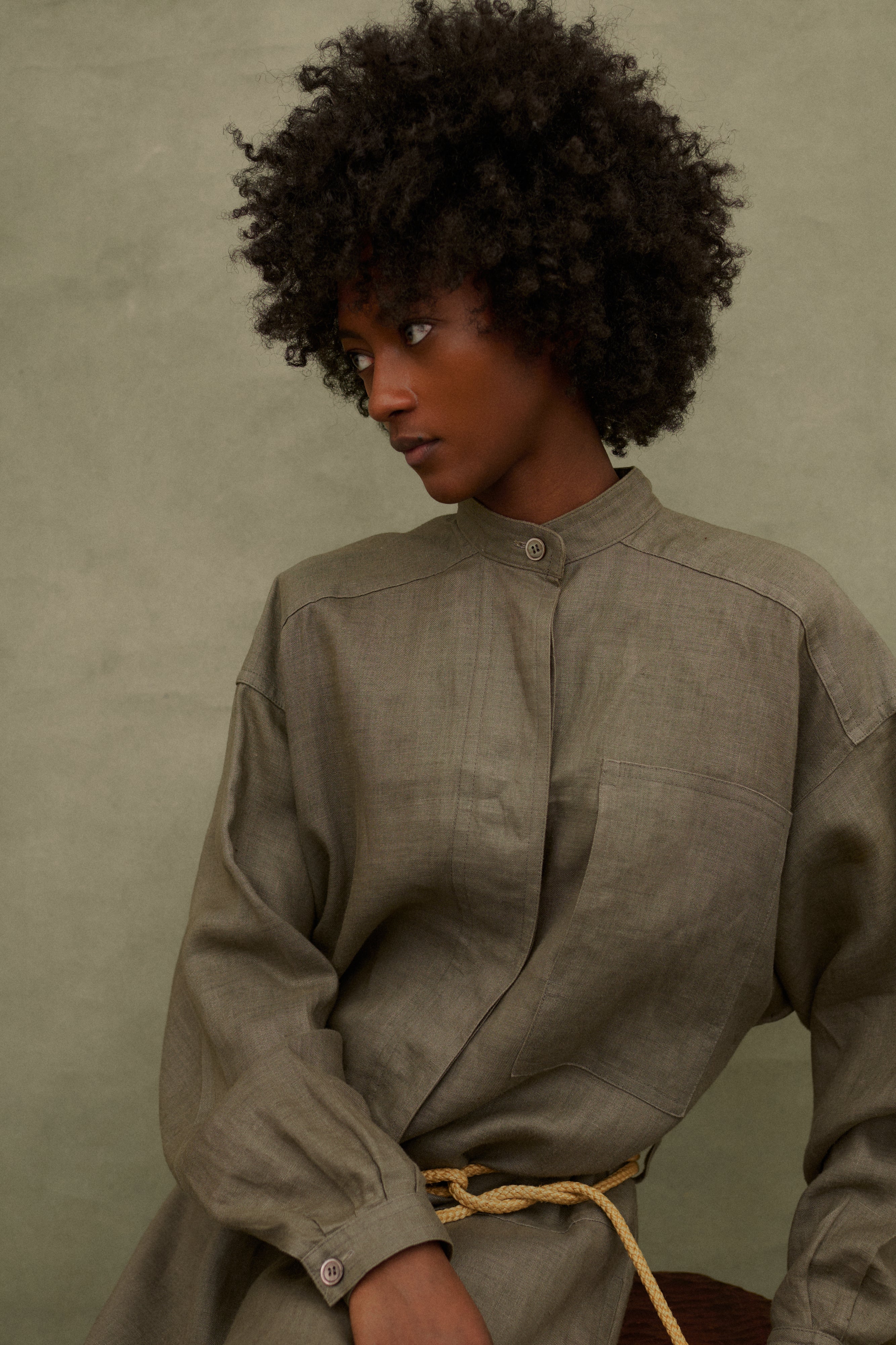 1970s Issey Miyake Linen Dress - Image 12
