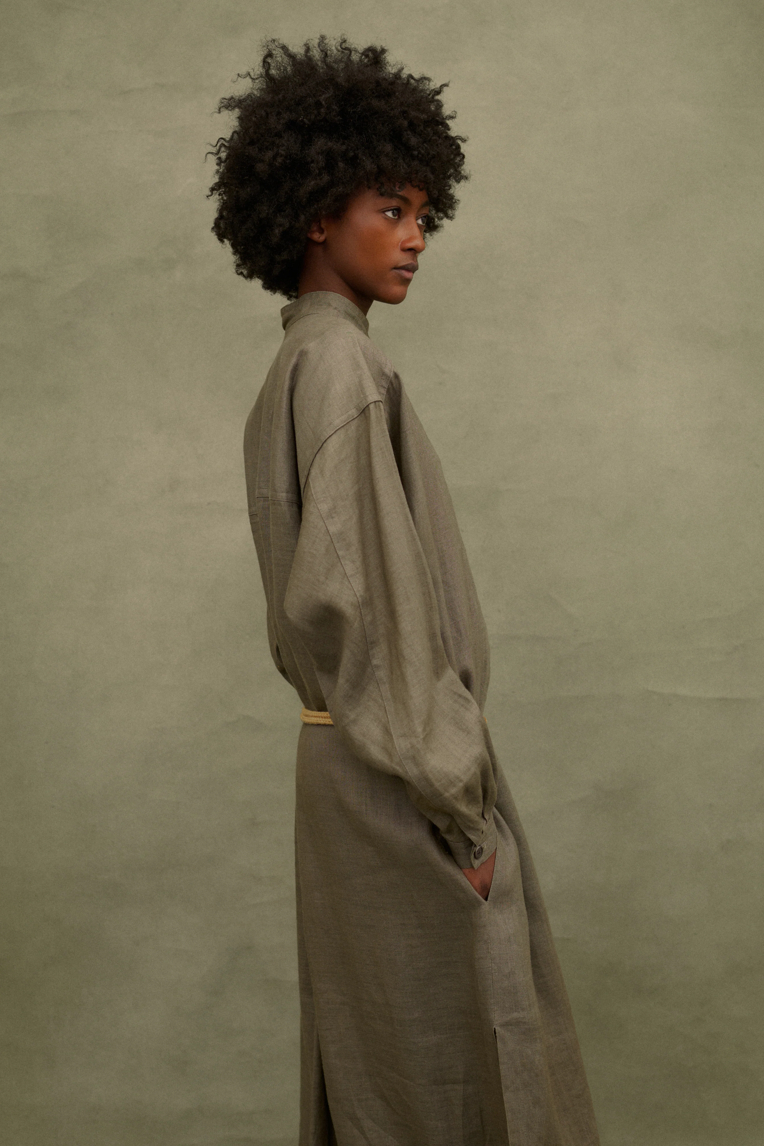1970s Issey Miyake Linen Dress - Image 3