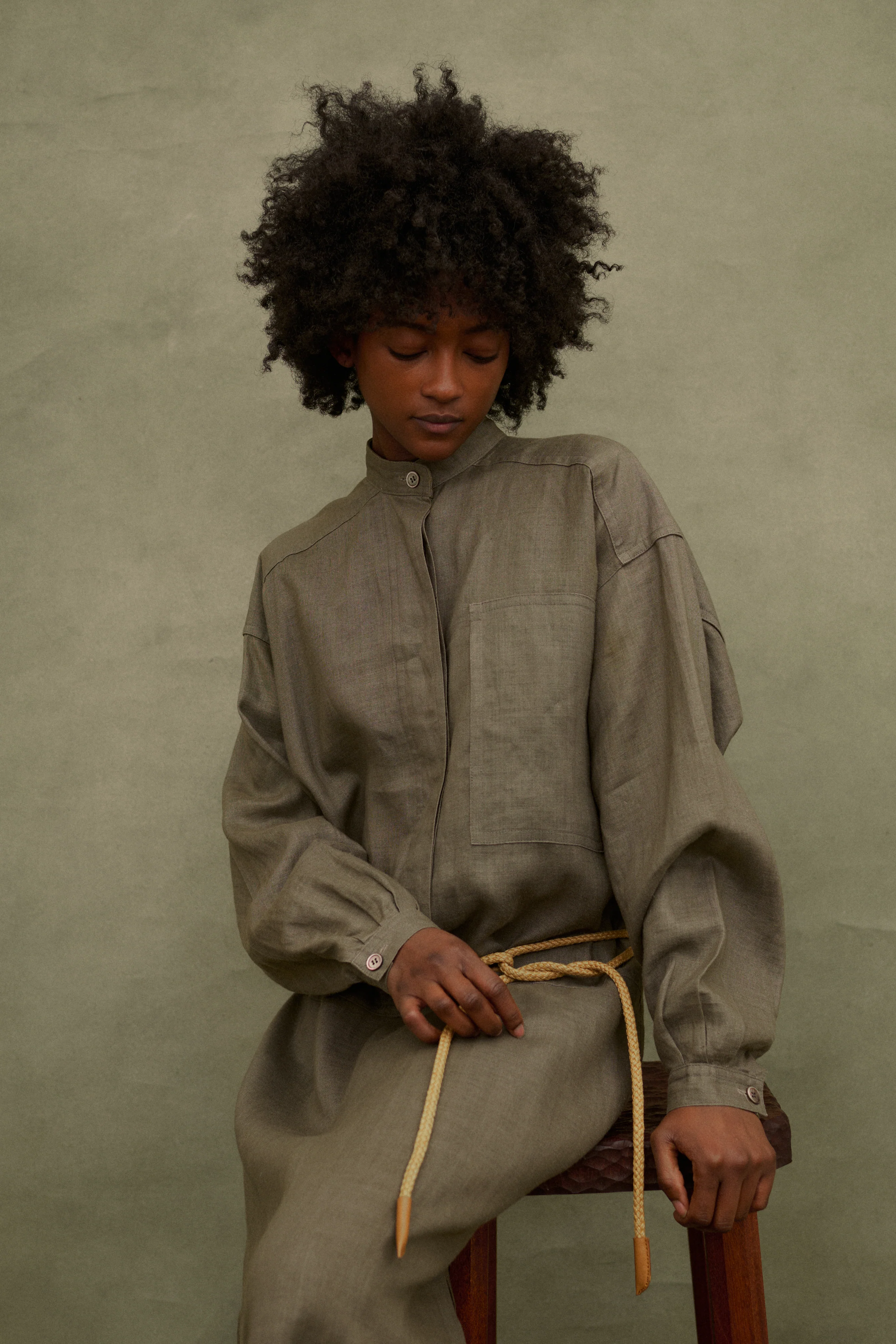 1970s Issey Miyake Linen Dress - Image 4