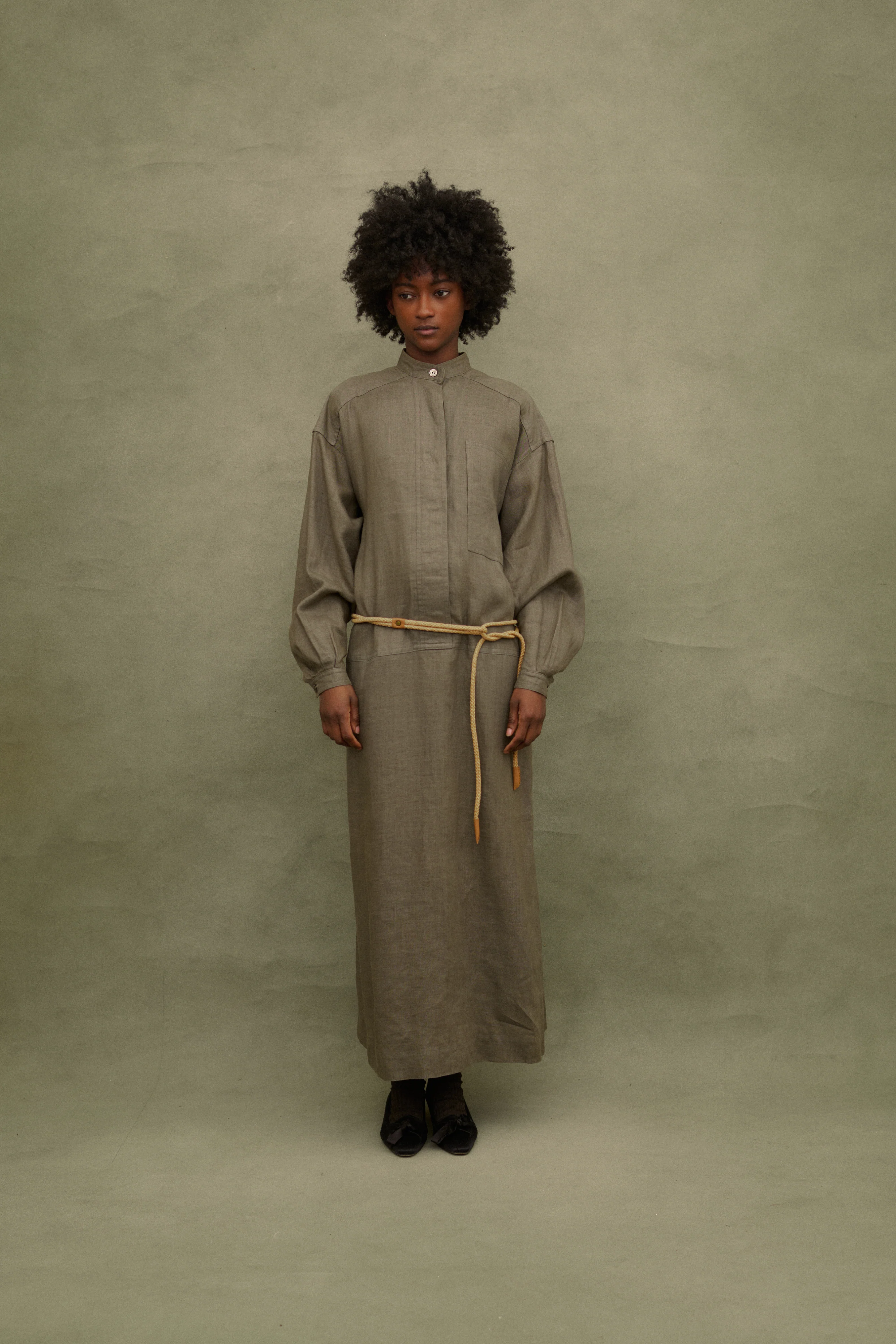 1970s Issey Miyake Linen Dress - Image 5