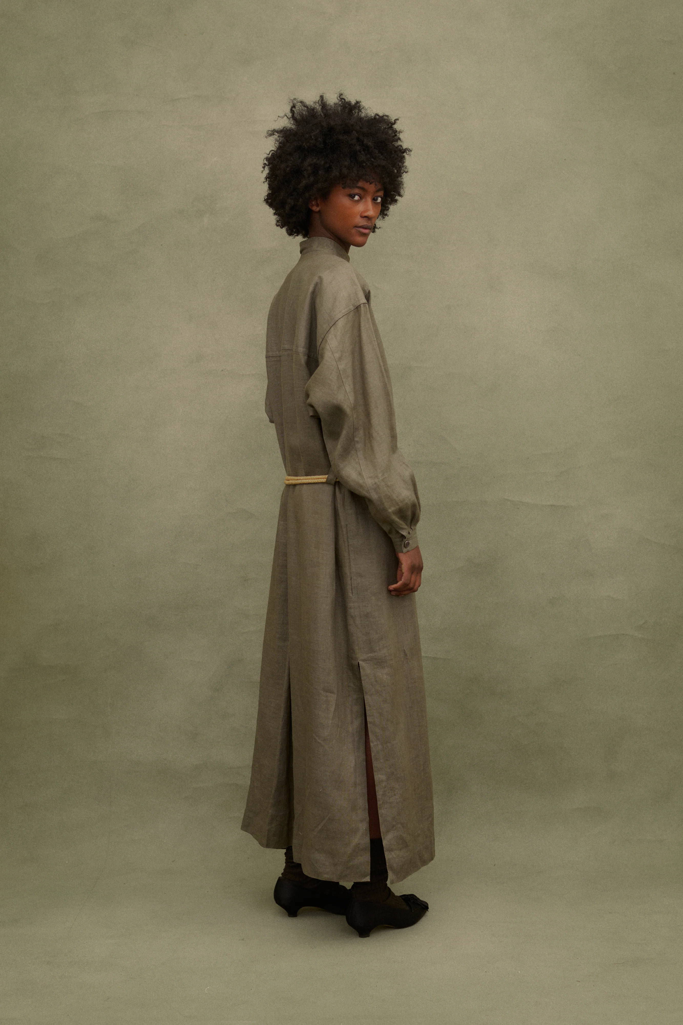1970s Issey Miyake Linen Dress - Image 6