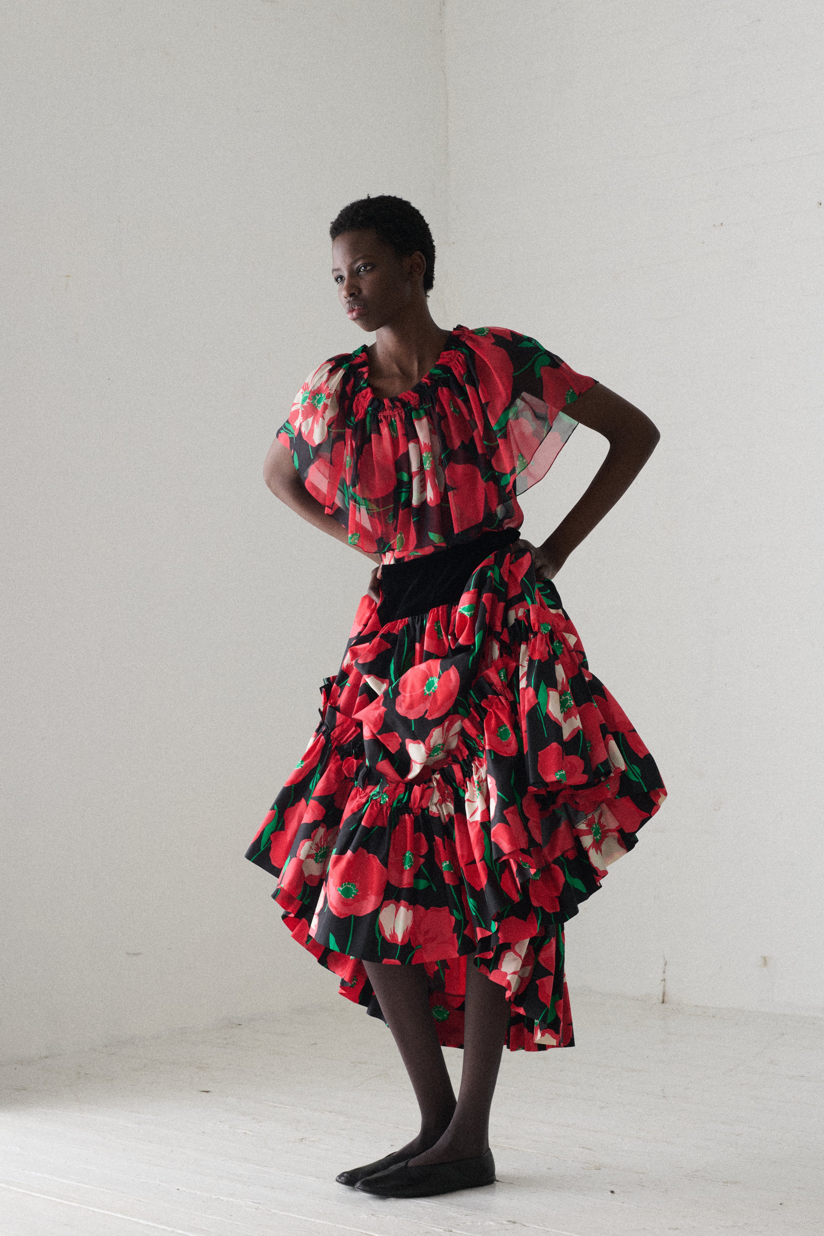 1970s Ysl Poppy Ensemble - Image 11
