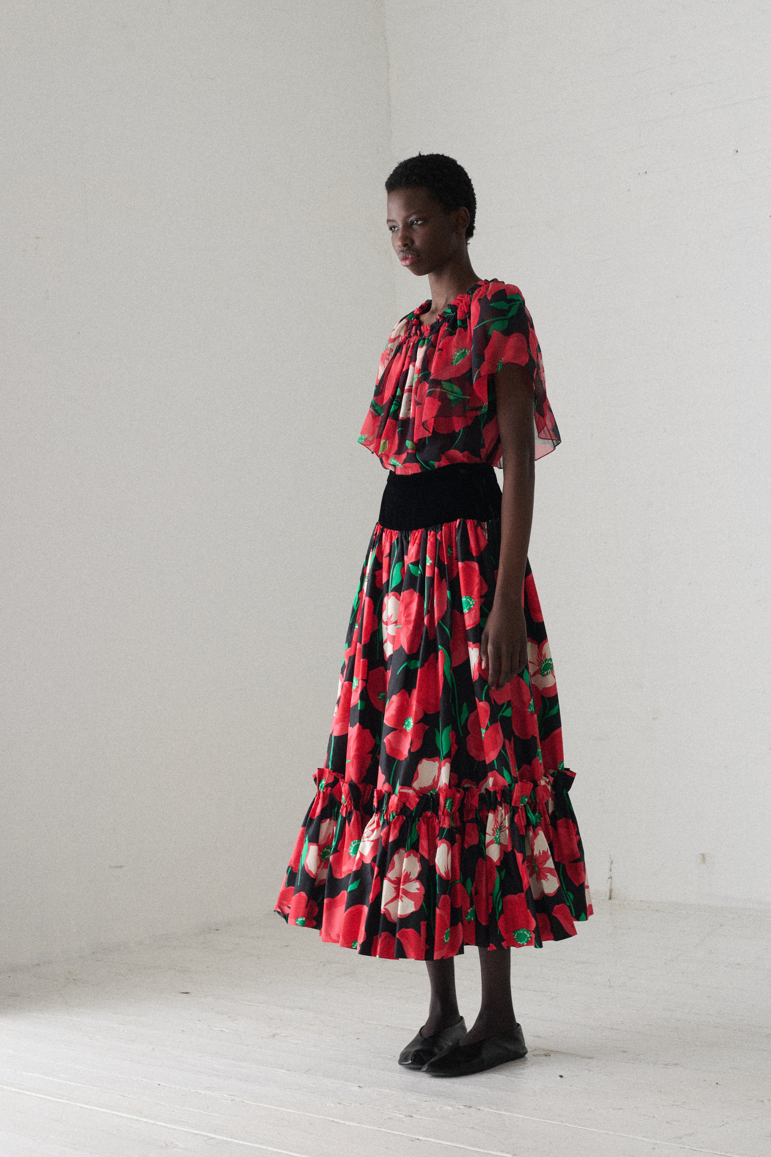 1970s Ysl Poppy Ensemble - Image 3