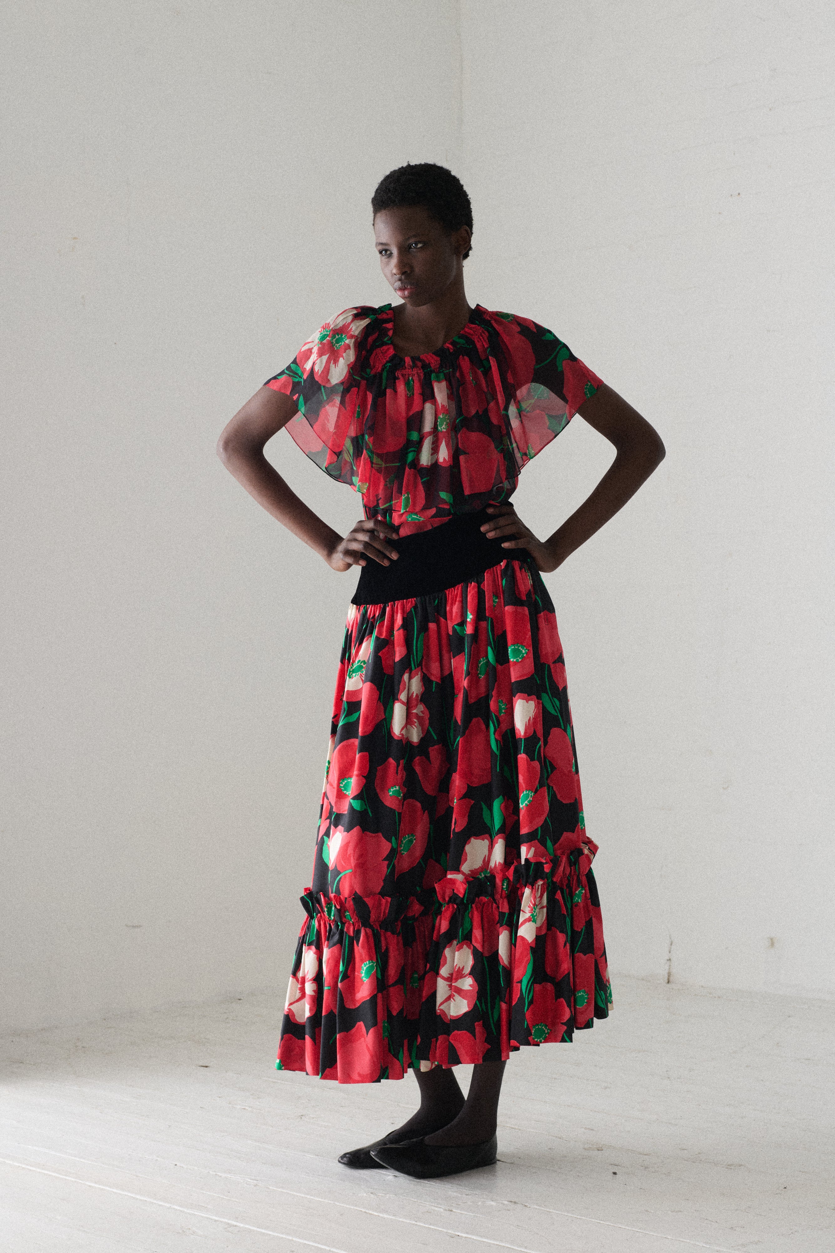 1970s Ysl Poppy Ensemble - Image 4