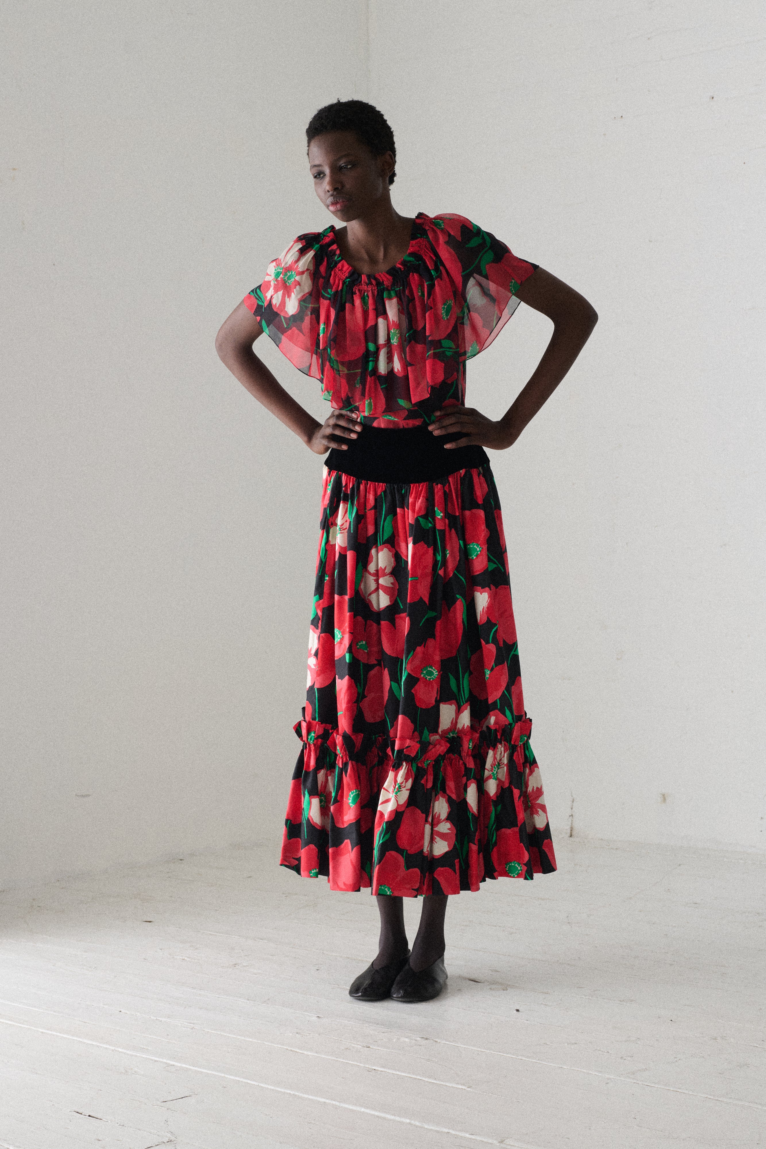 1970s Ysl Poppy Ensemble - Image 5