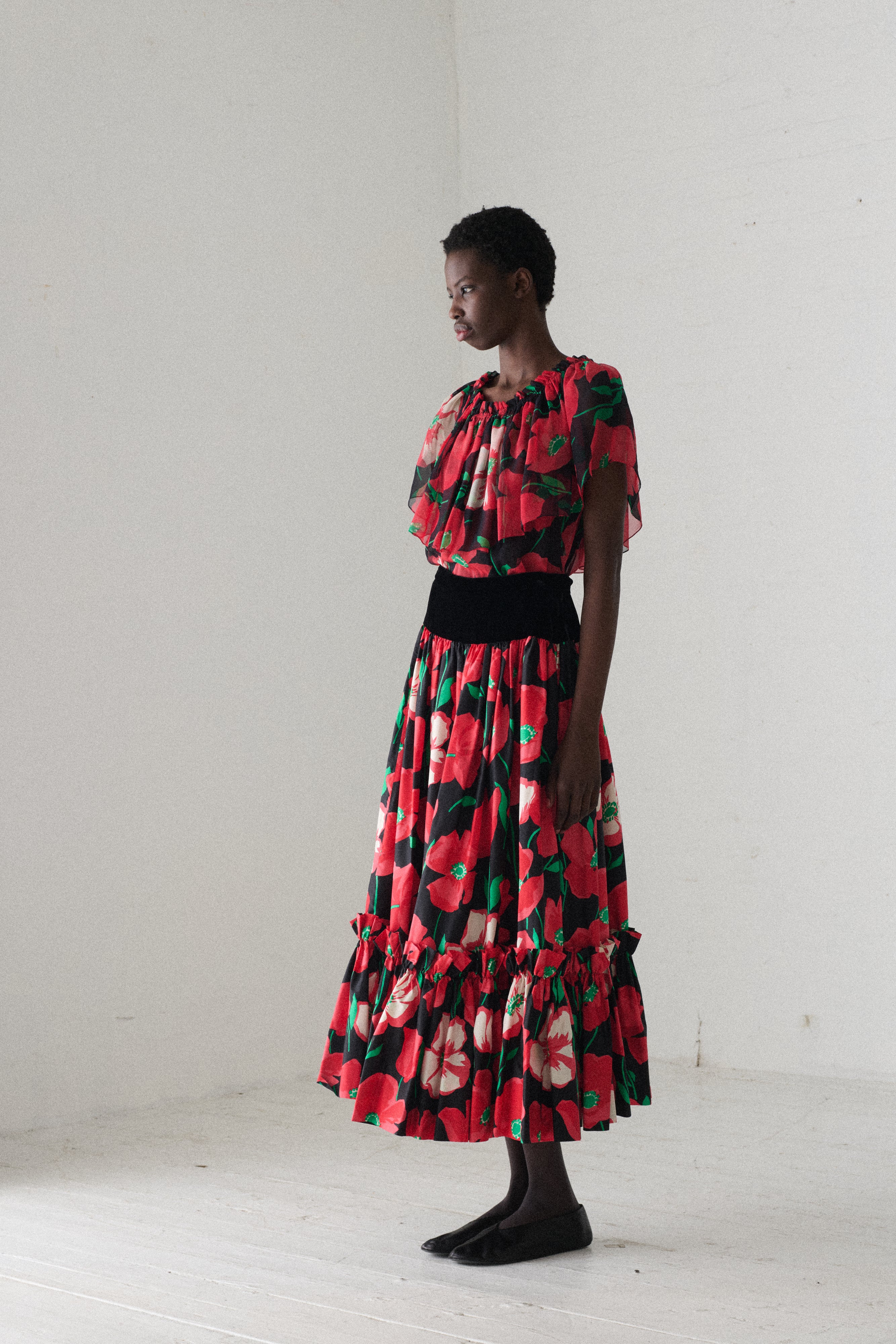 1970s Ysl Poppy Ensemble - Image 6