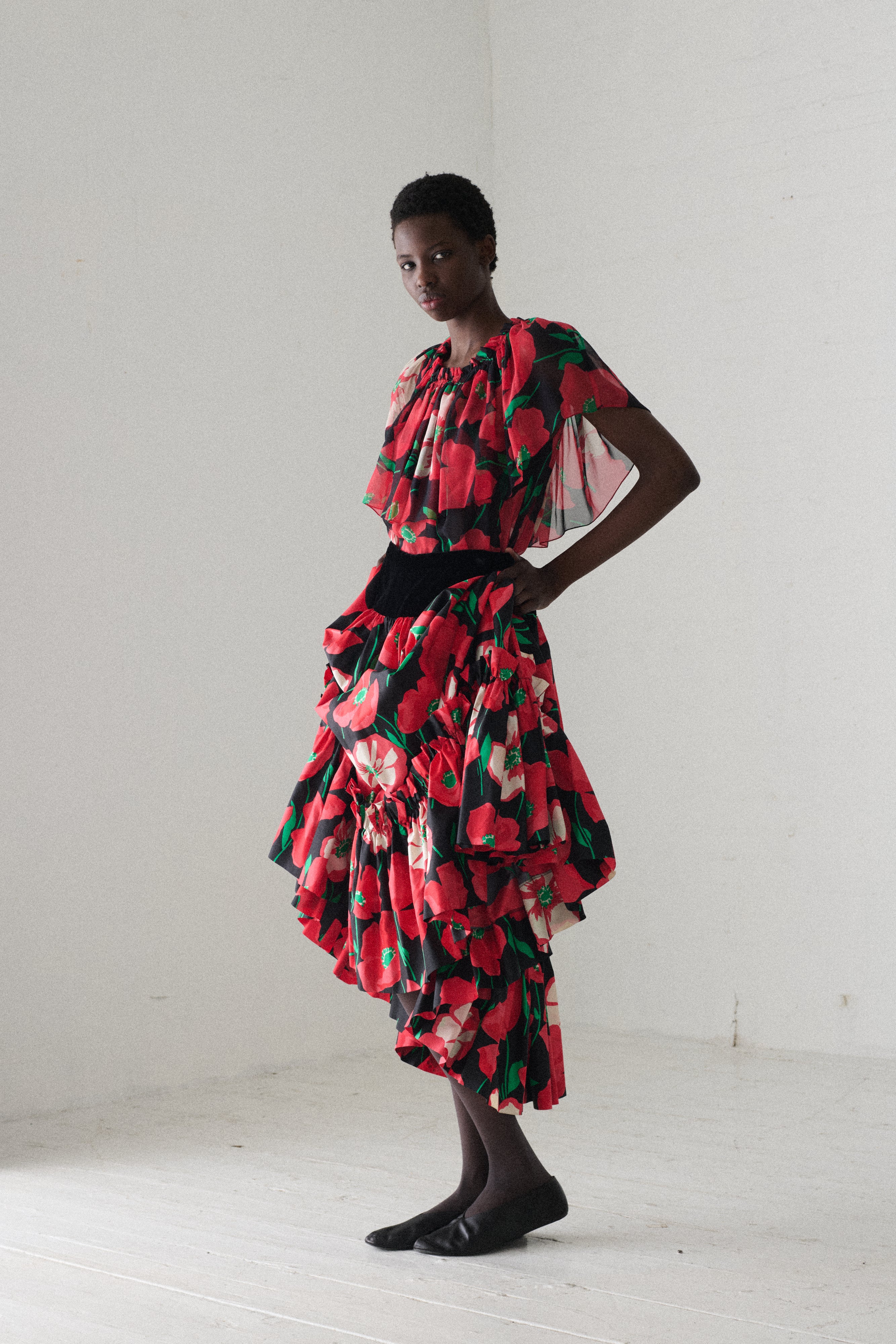1970s Ysl Poppy Ensemble - Image 7