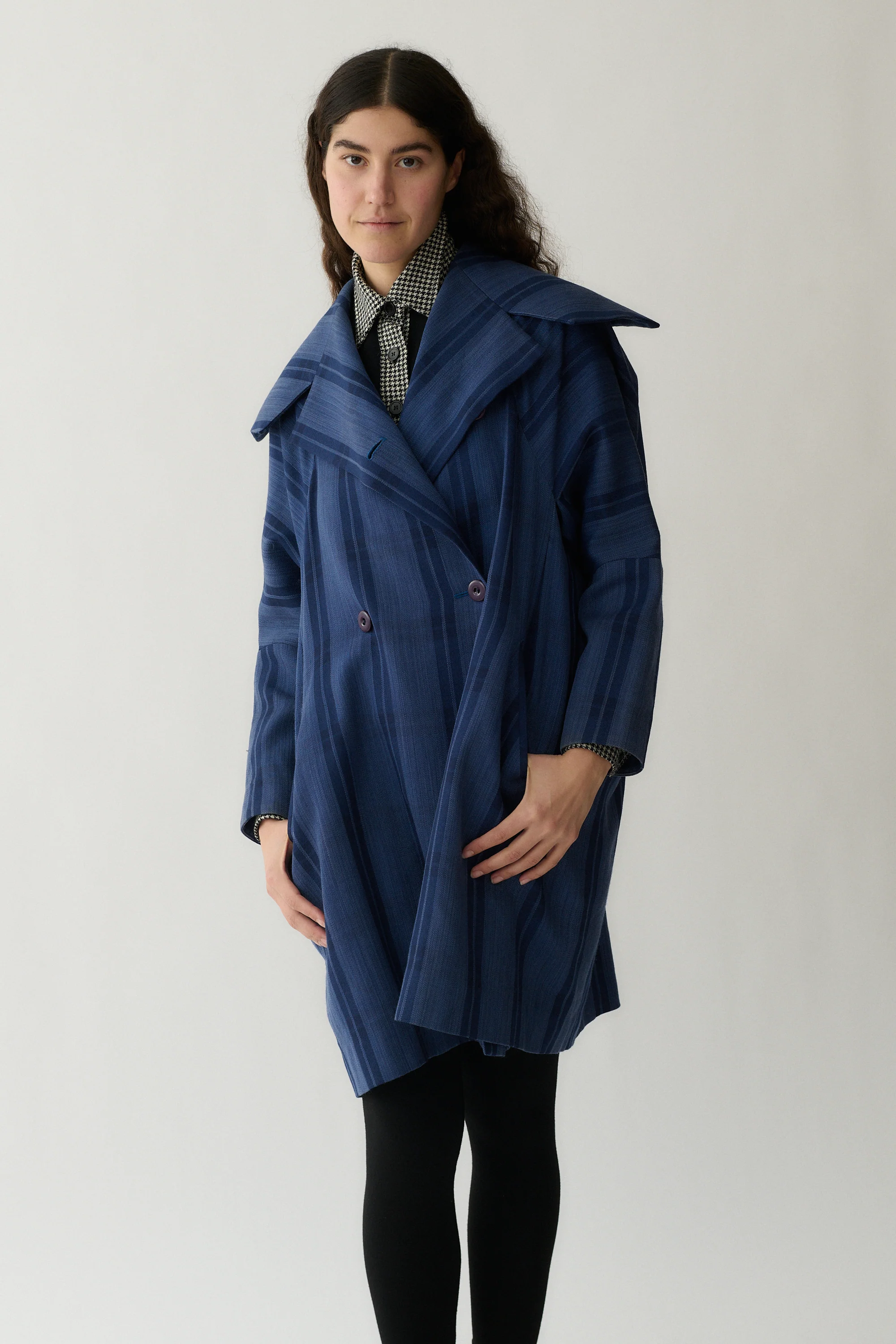 1980s Issey Miyake Plaid Coat - Image 13