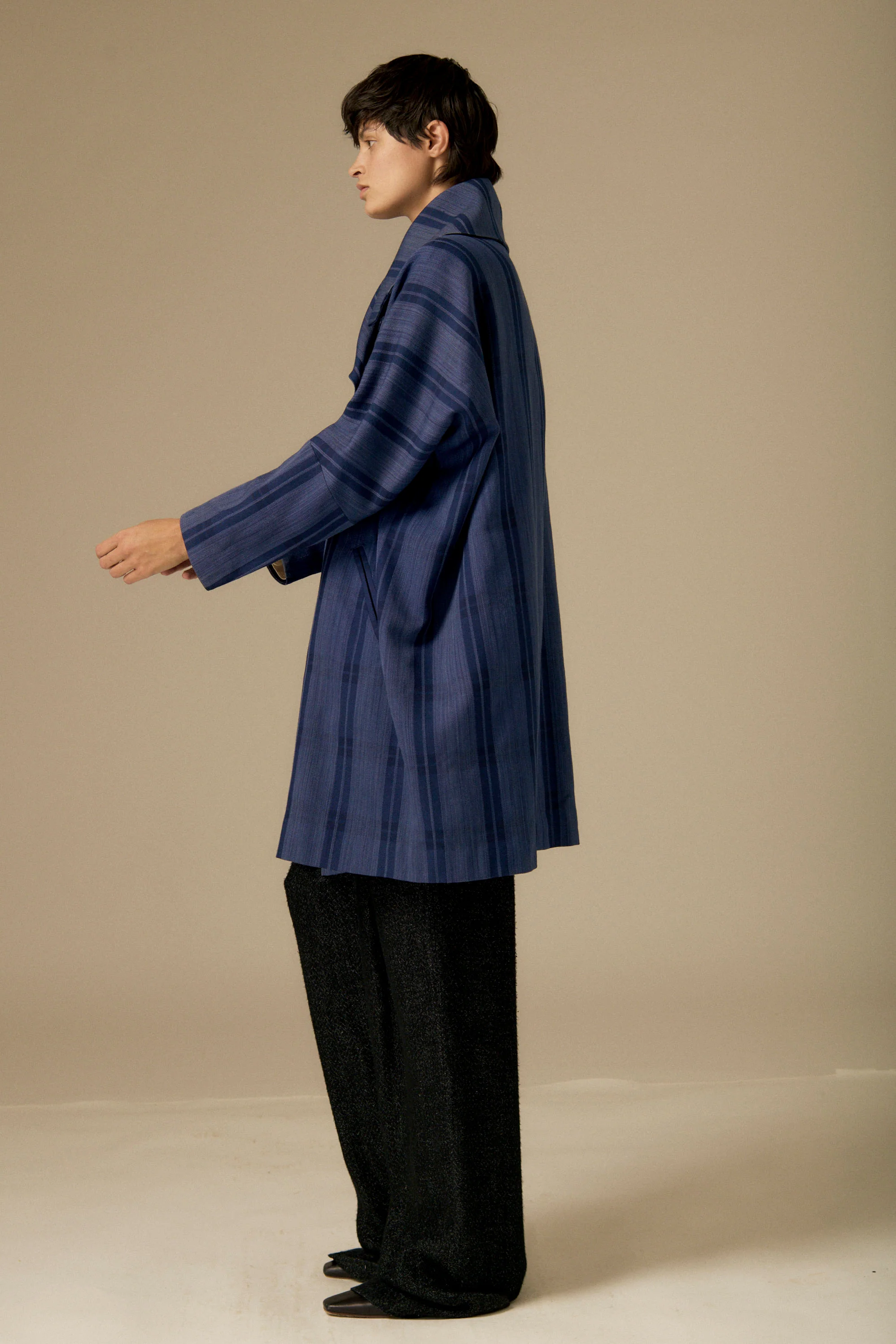 1980s Issey Miyake Plaid Coat - Image 6