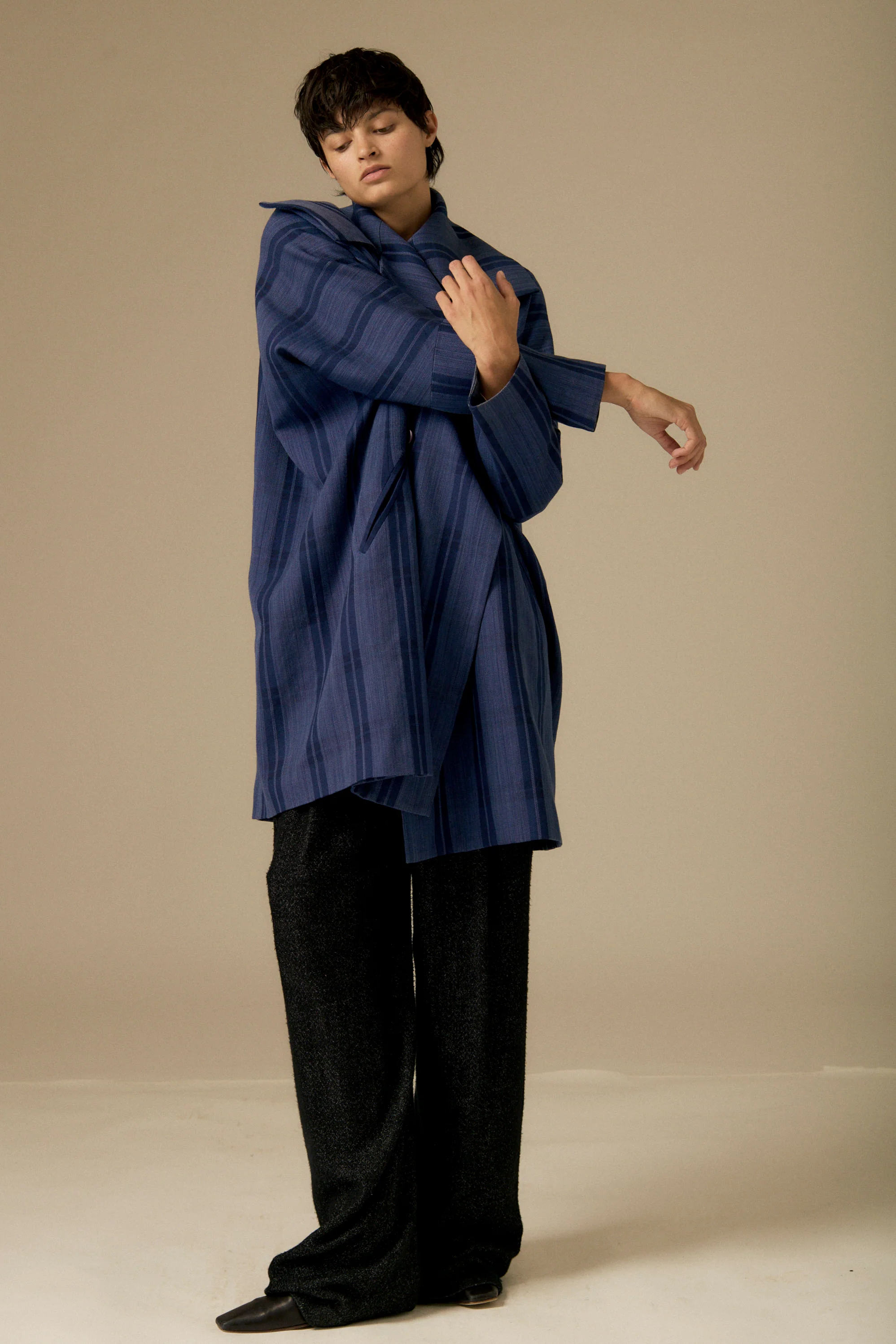 1980s Issey Miyake Plaid Coat - Image 7