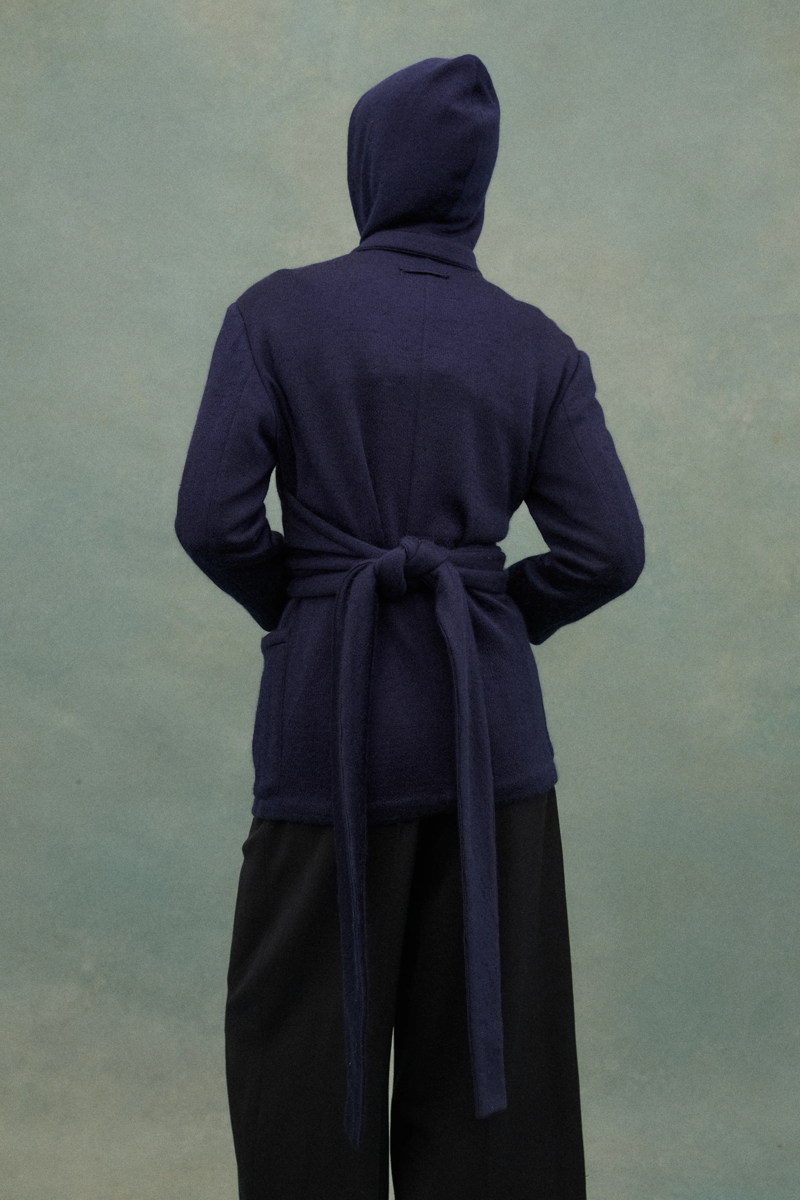 1980s JPG Navy Wrap Coat - Image 11