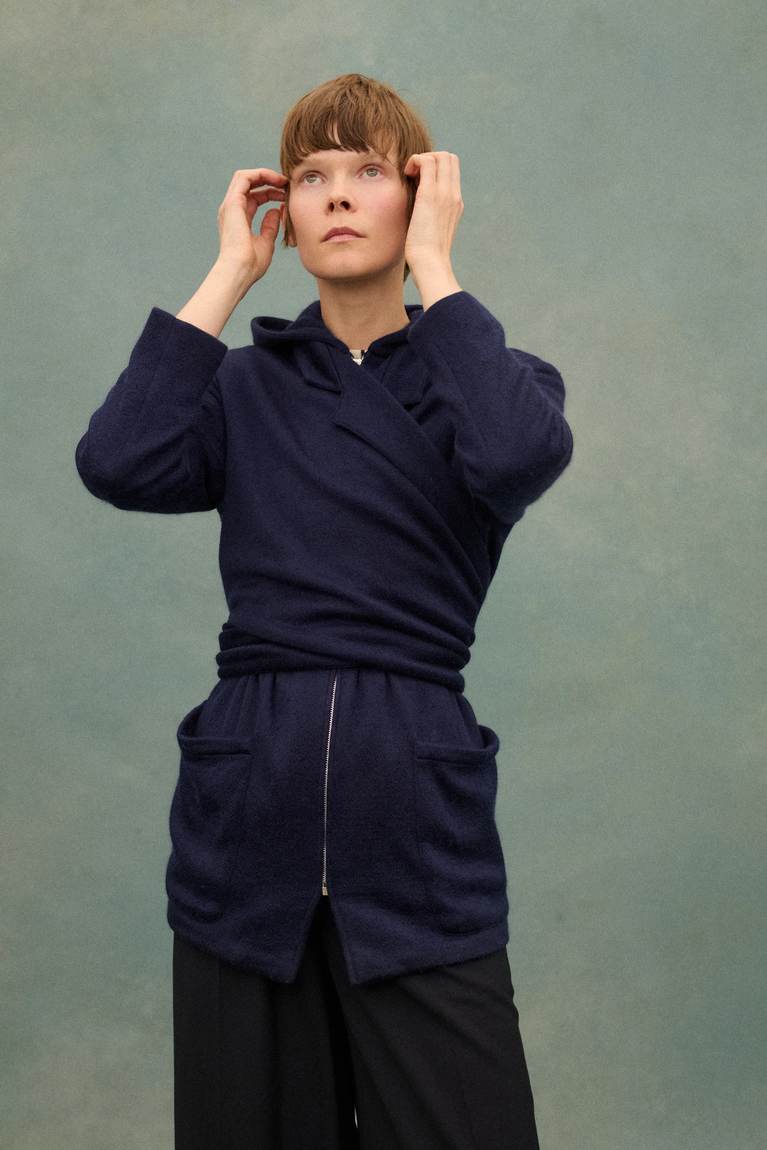1980s JPG Navy Wrap Coat - Image 12