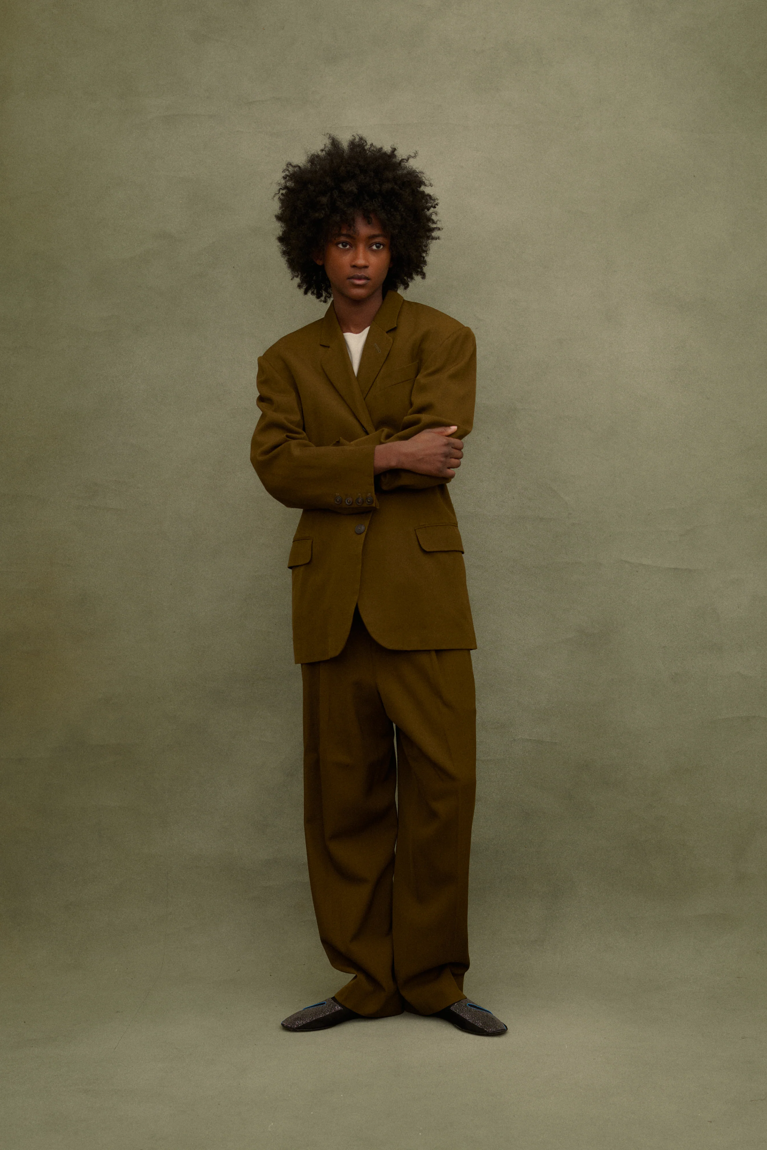 1988 JPG Homme Olive Suit - Image 10