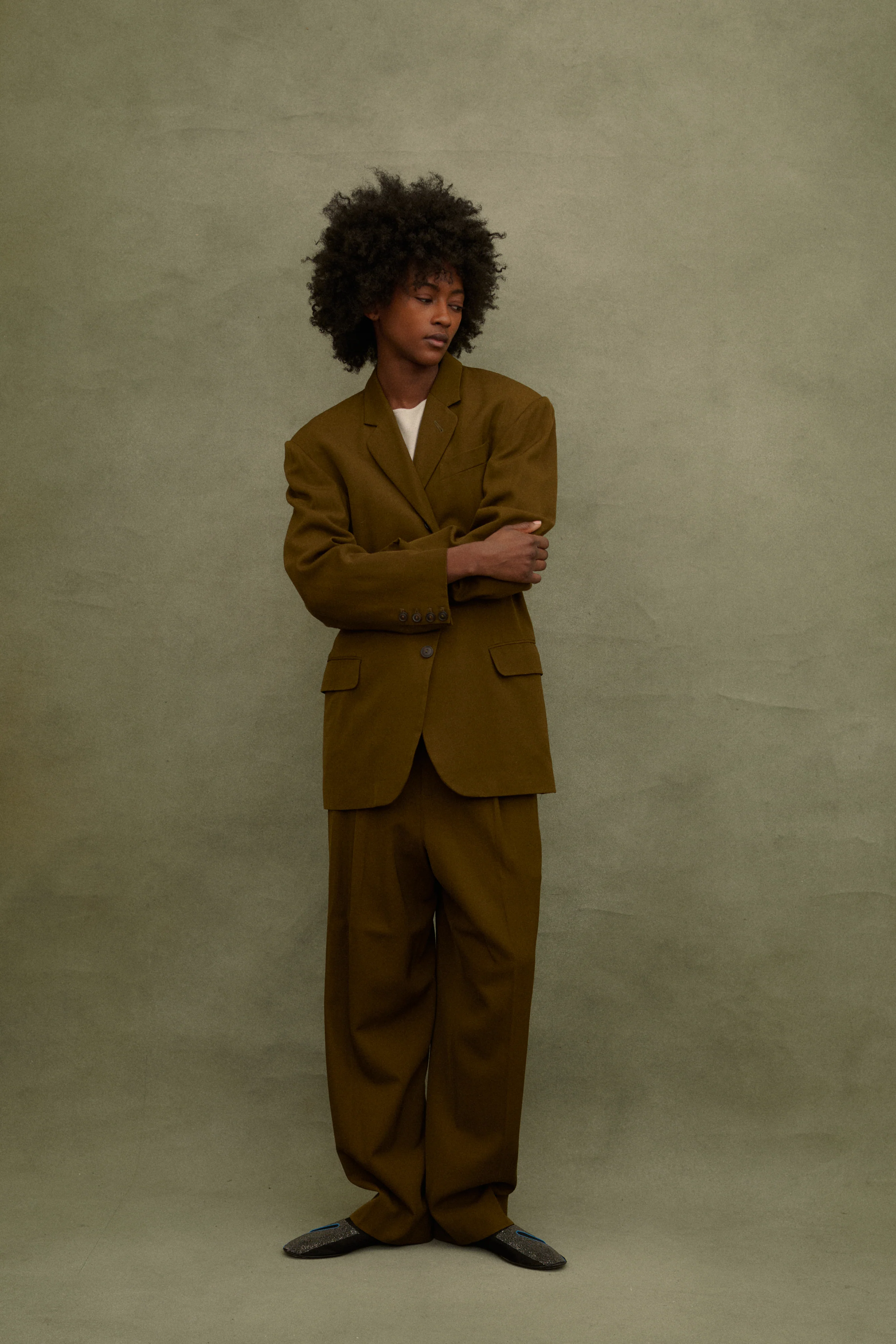 1988 JPG Homme Olive Suit - Image 11