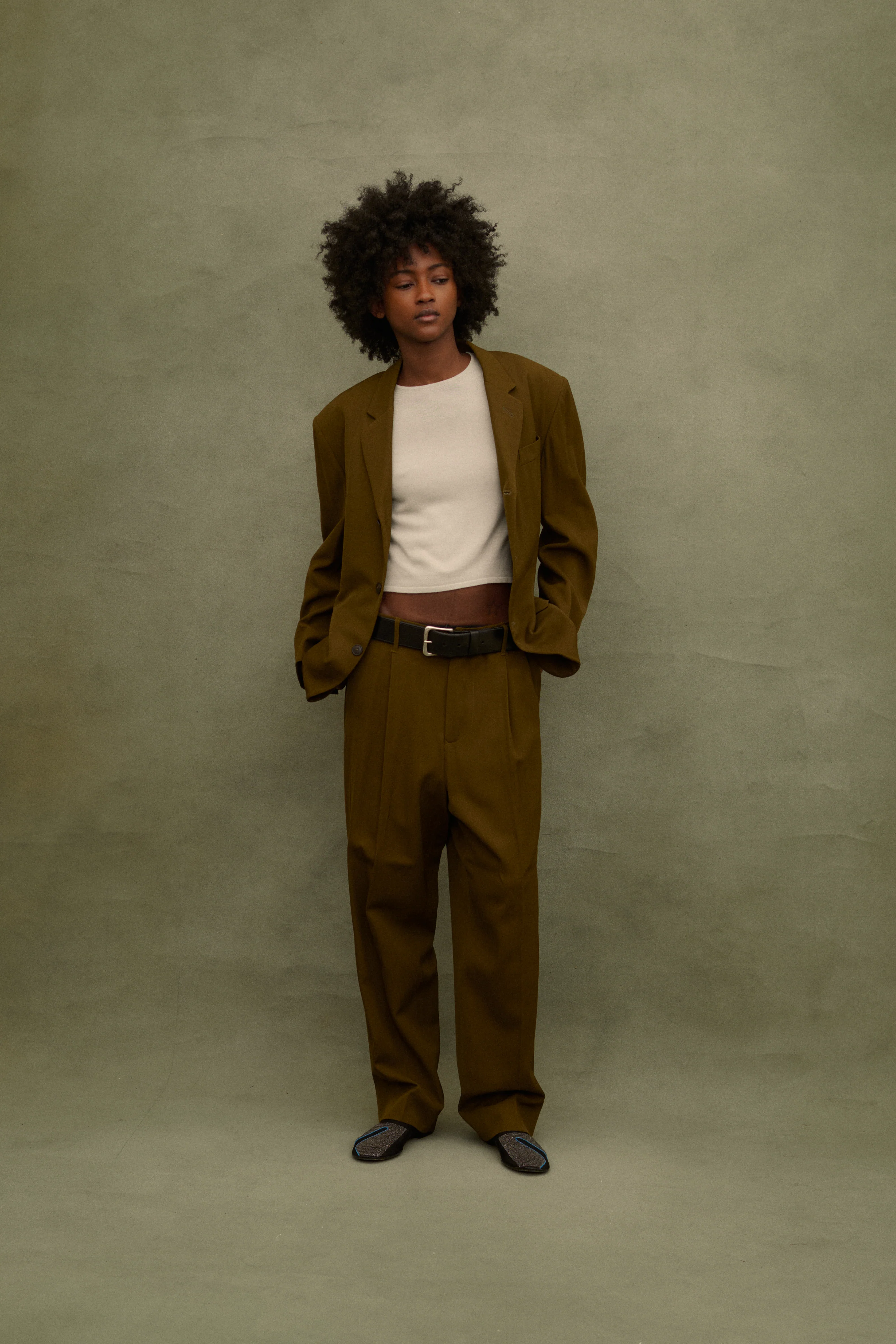 1988 JPG Homme Olive Suit - Image 13