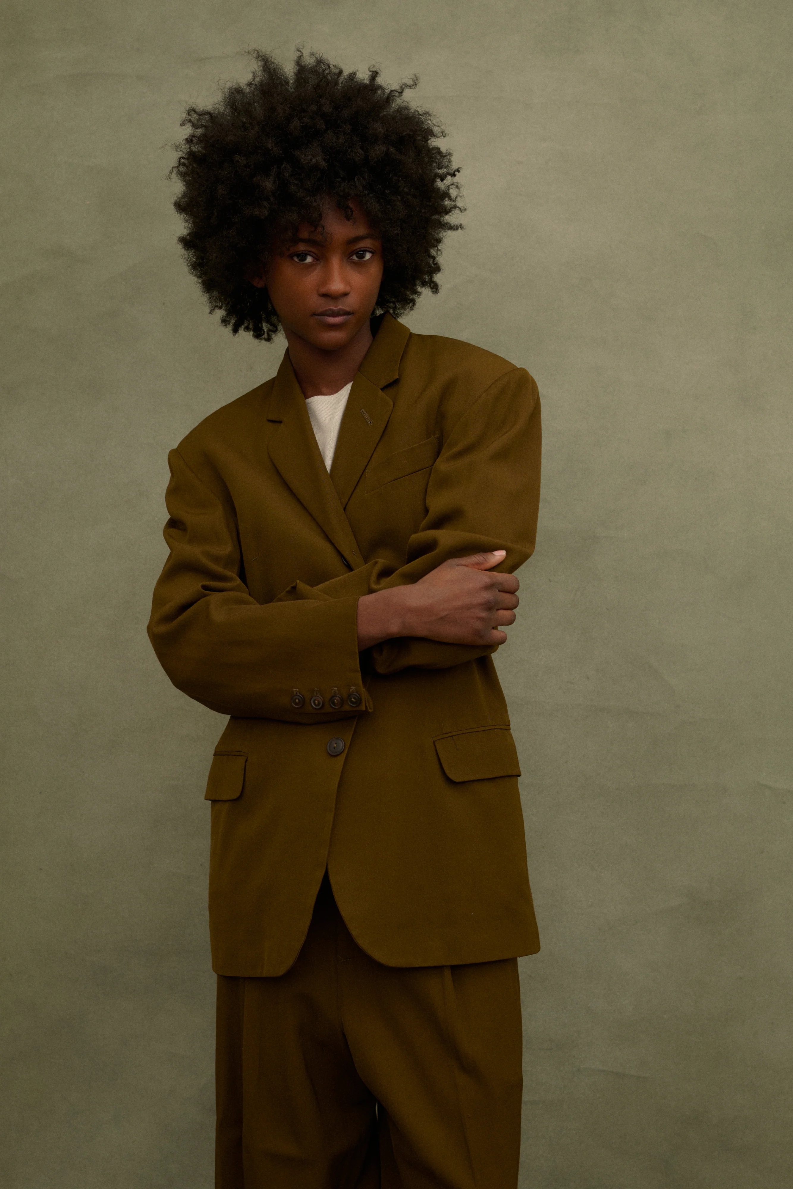 1988 JPG Homme Olive Suit - Image 4