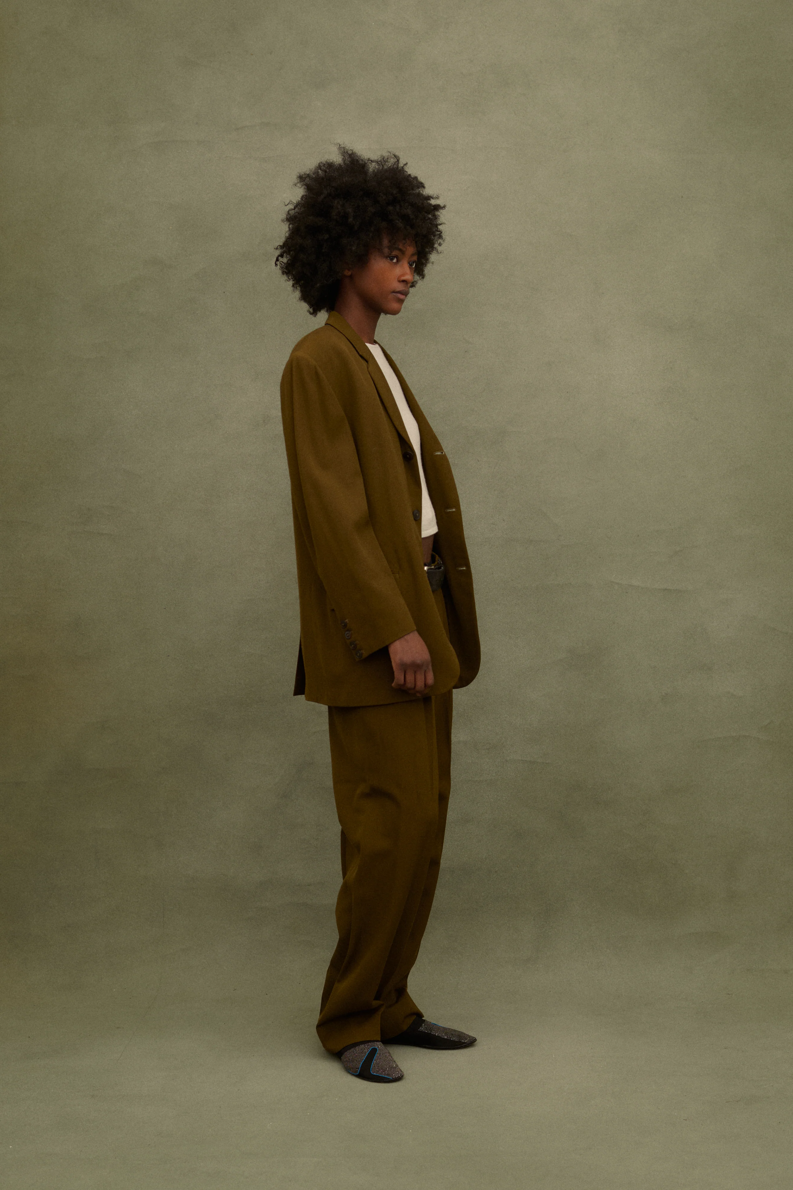 1988 JPG Homme Olive Suit - Image 5