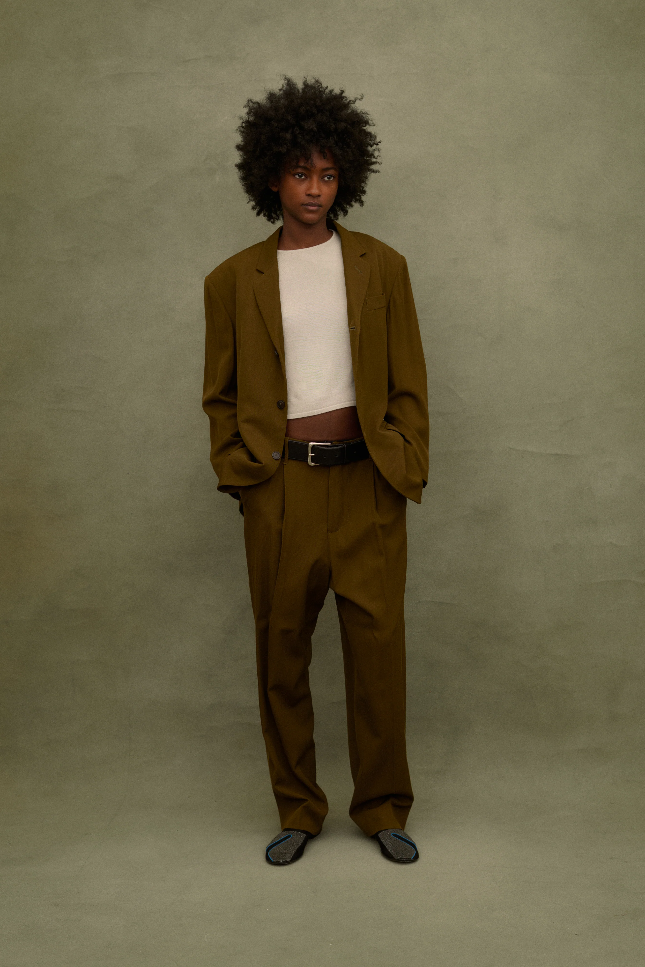 1988 JPG Homme Olive Suit - Image 7