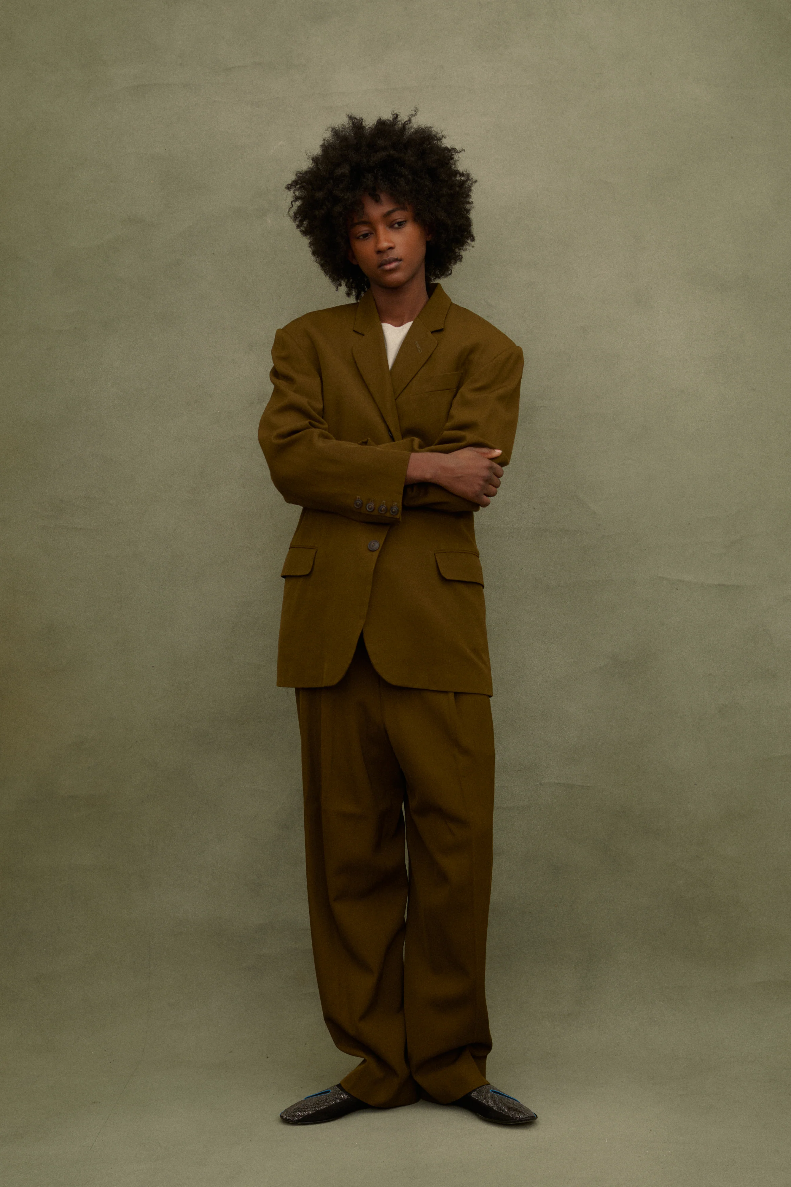 1988 JPG Homme Olive Suit - Image 9