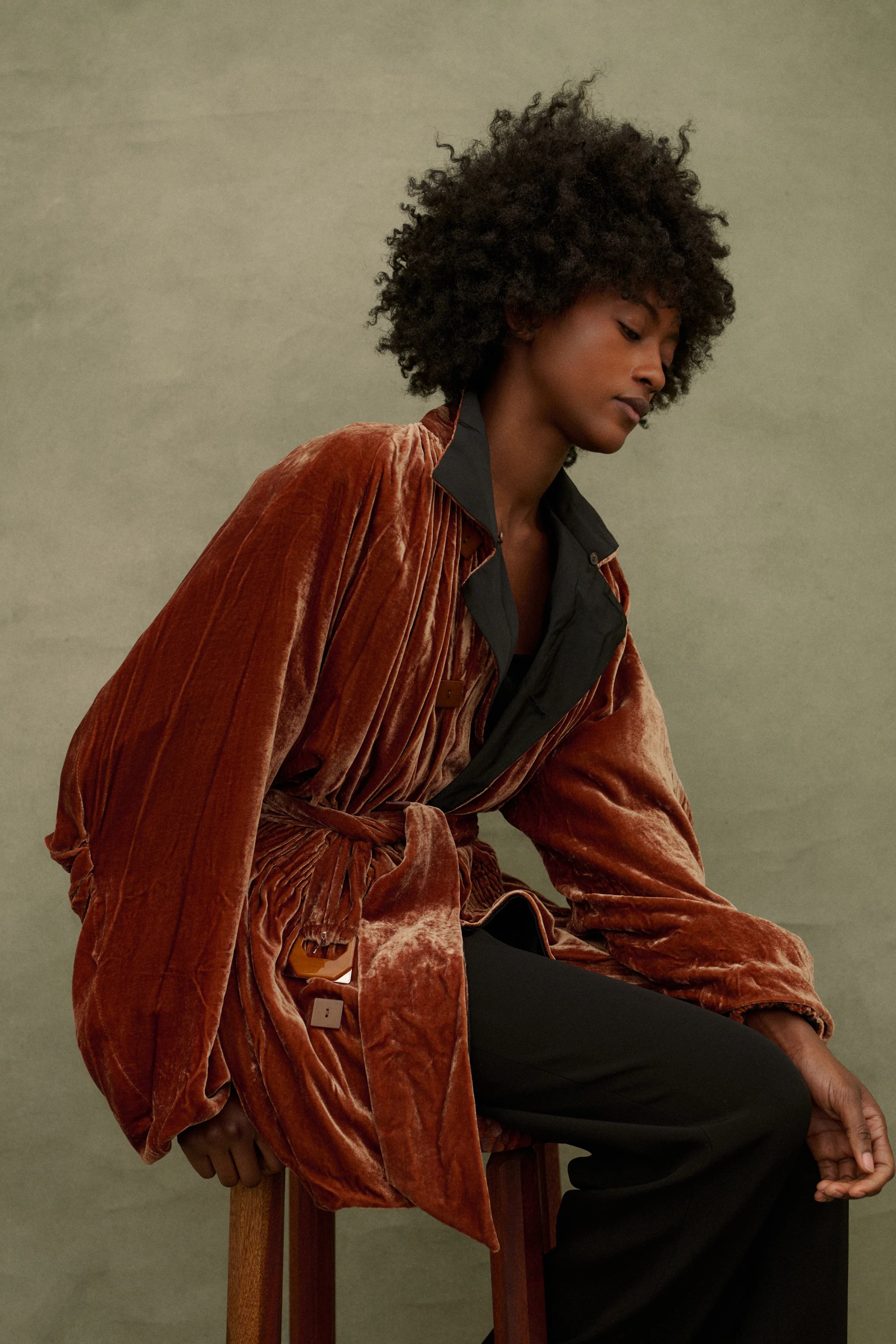 1990s JPG Velvet Coat - Image 4