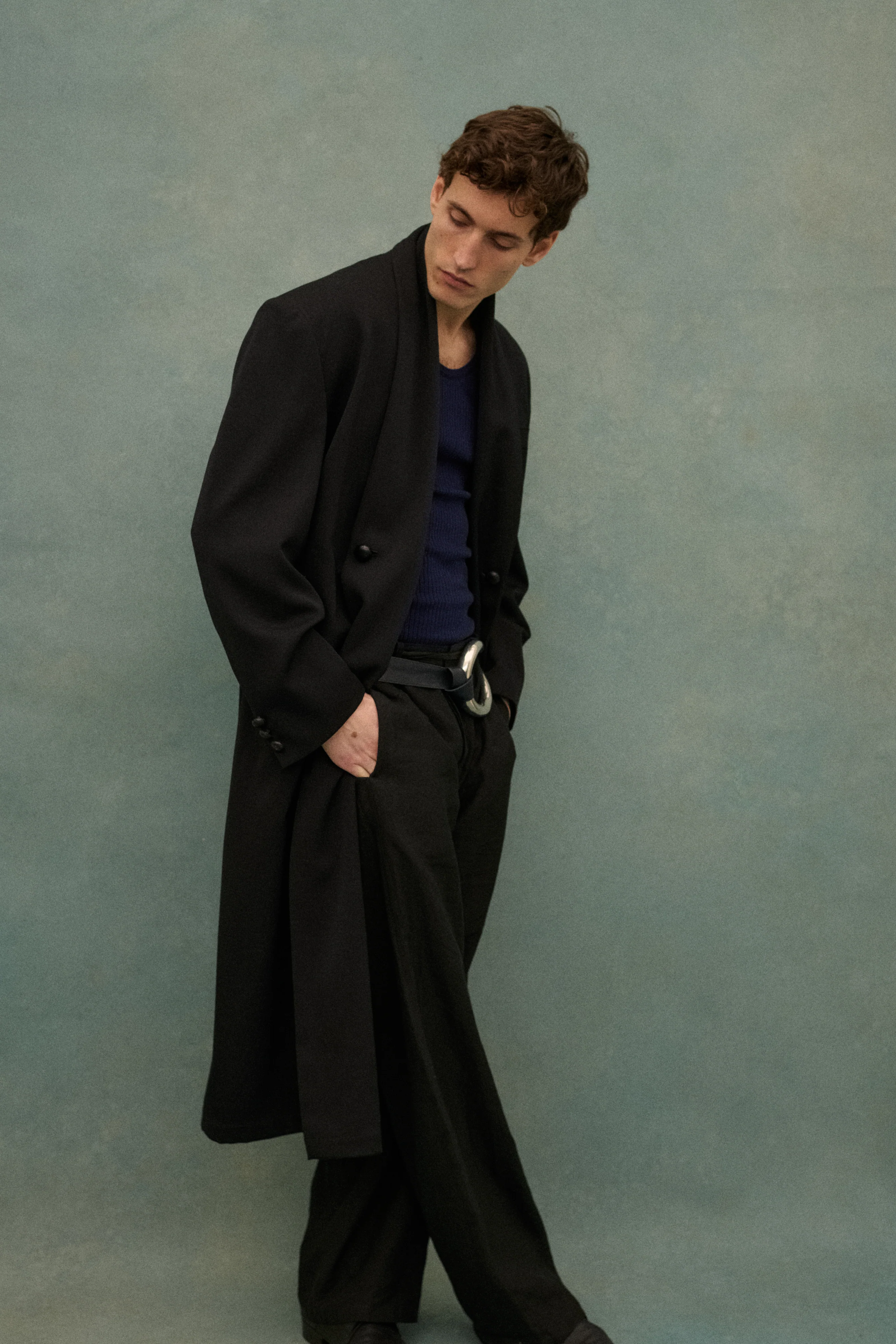 1990s Yohji Black Wool Coat - Image 15