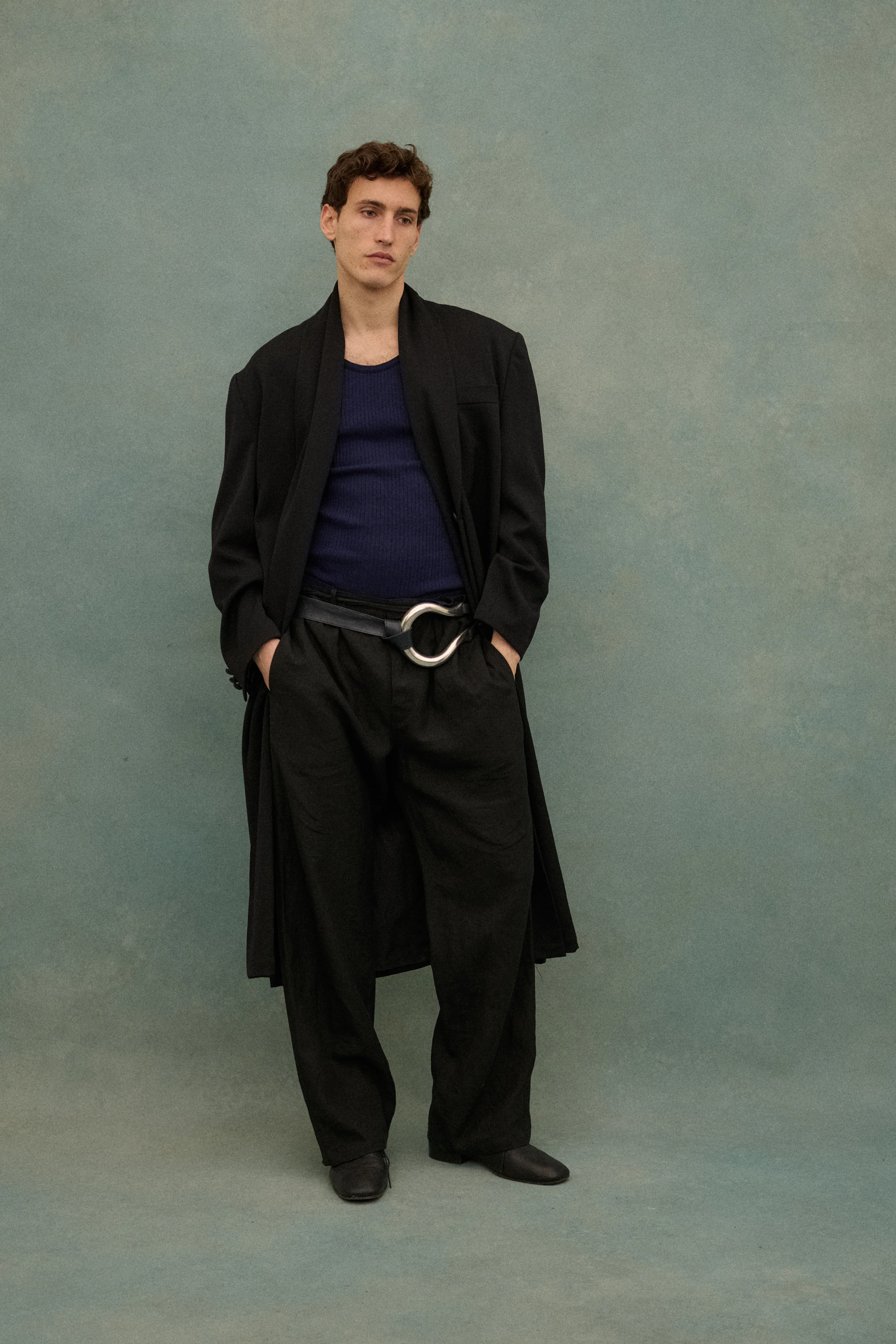 1990s Yohji Black Wool Coat - Image 16