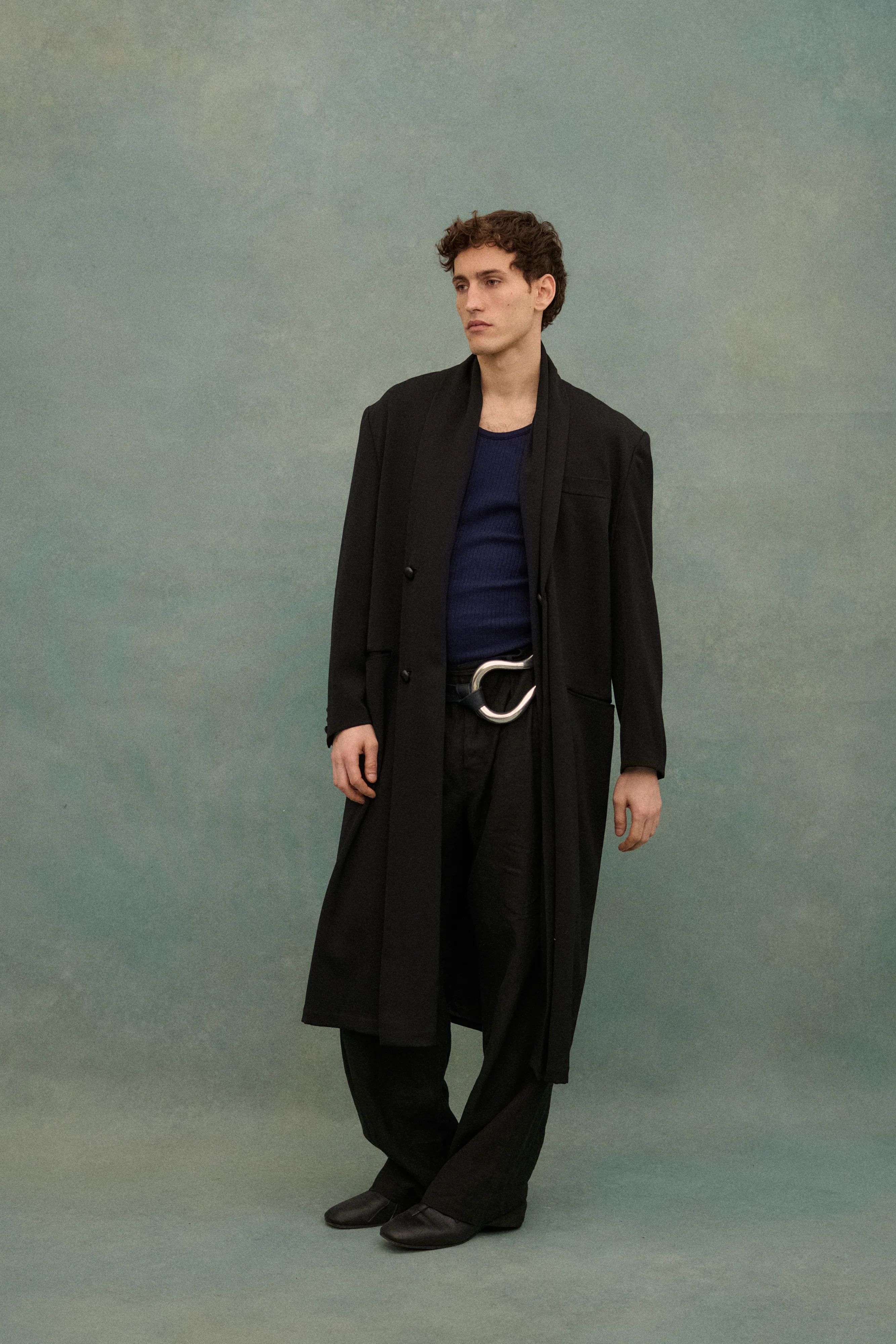 1990s Yohji Black Wool Coat - Image 19
