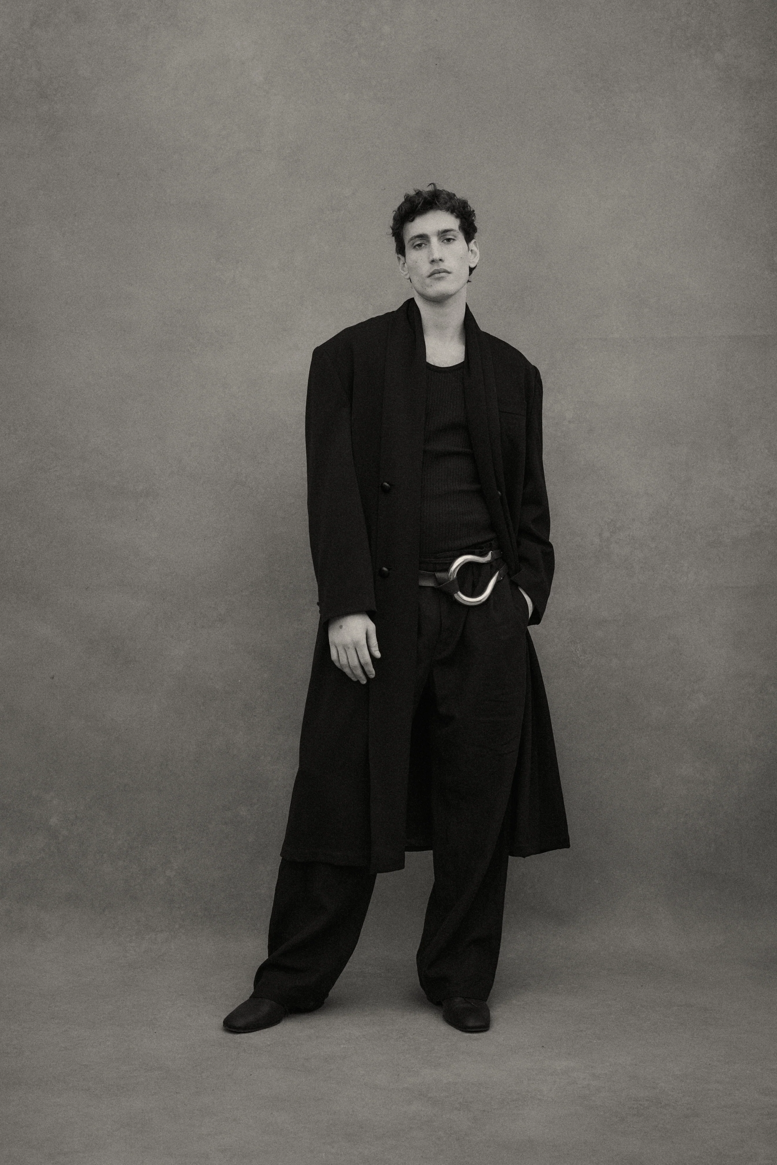 1990s Yohji Black Wool Coat - Image 23