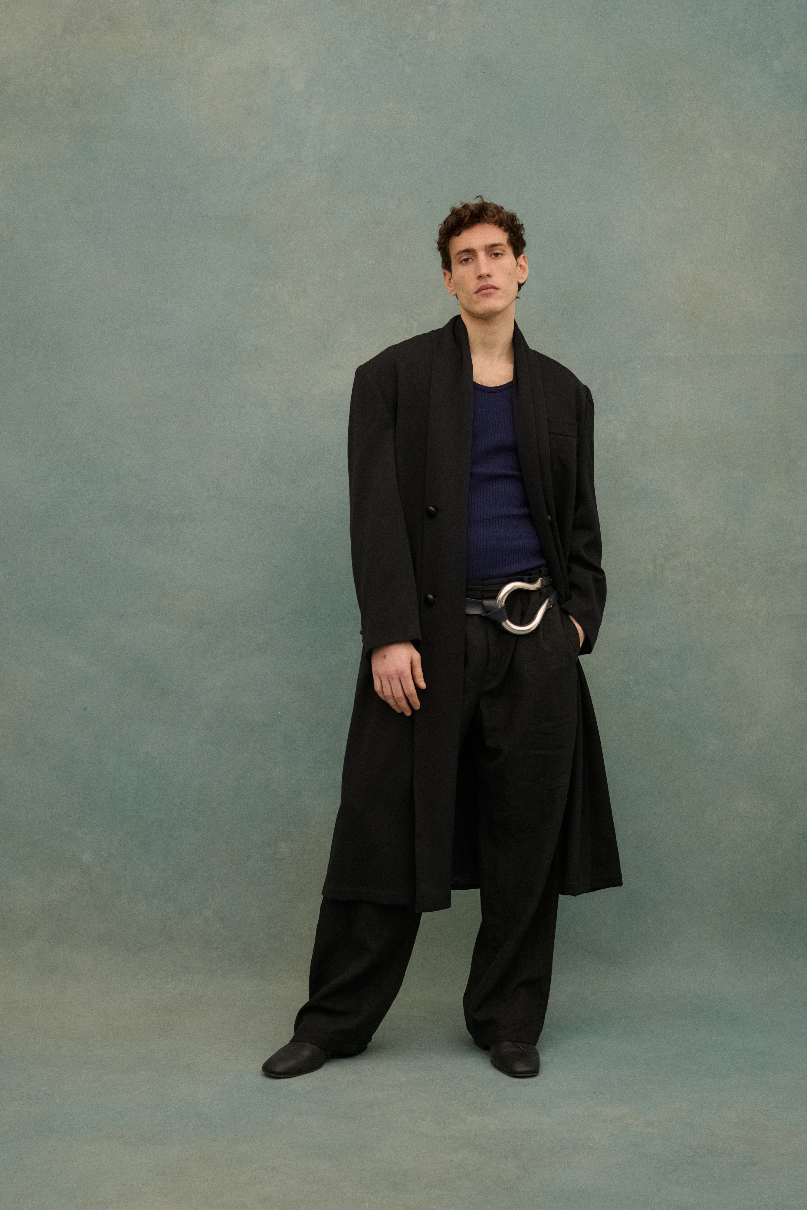 1990s Yohji Black Wool Coat - Image 24