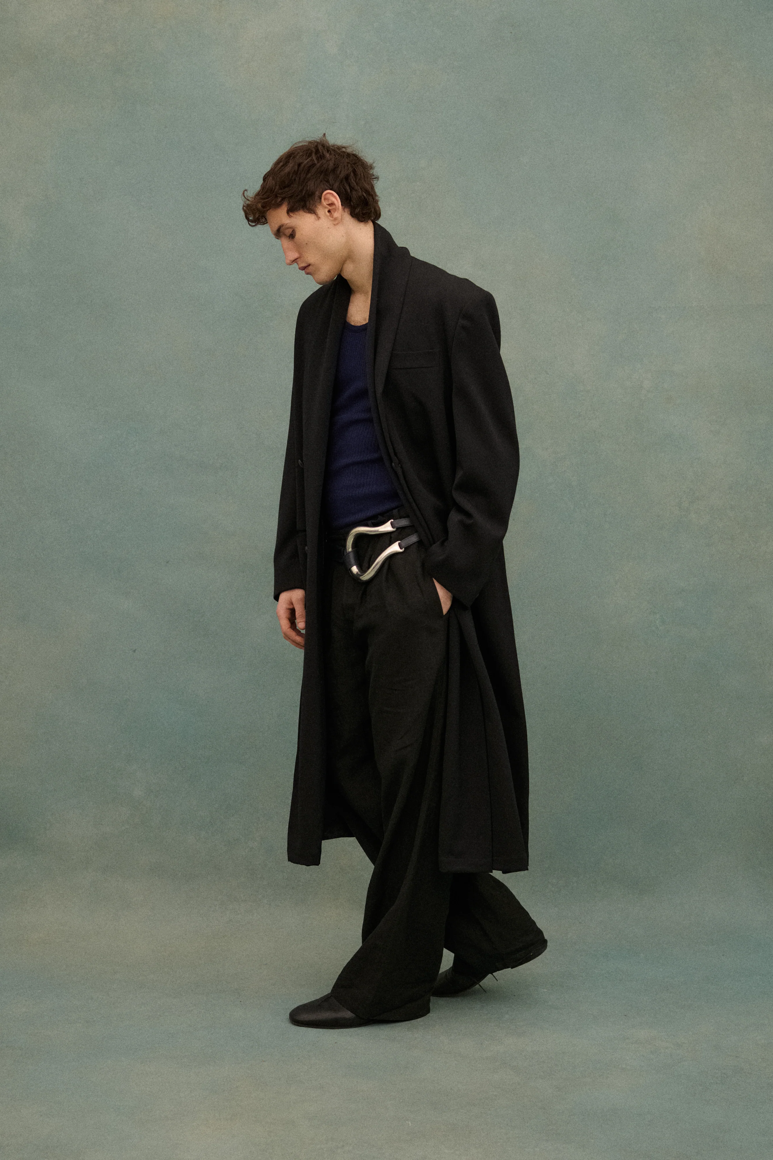 1990s Yohji Black Wool Coat - Image 25
