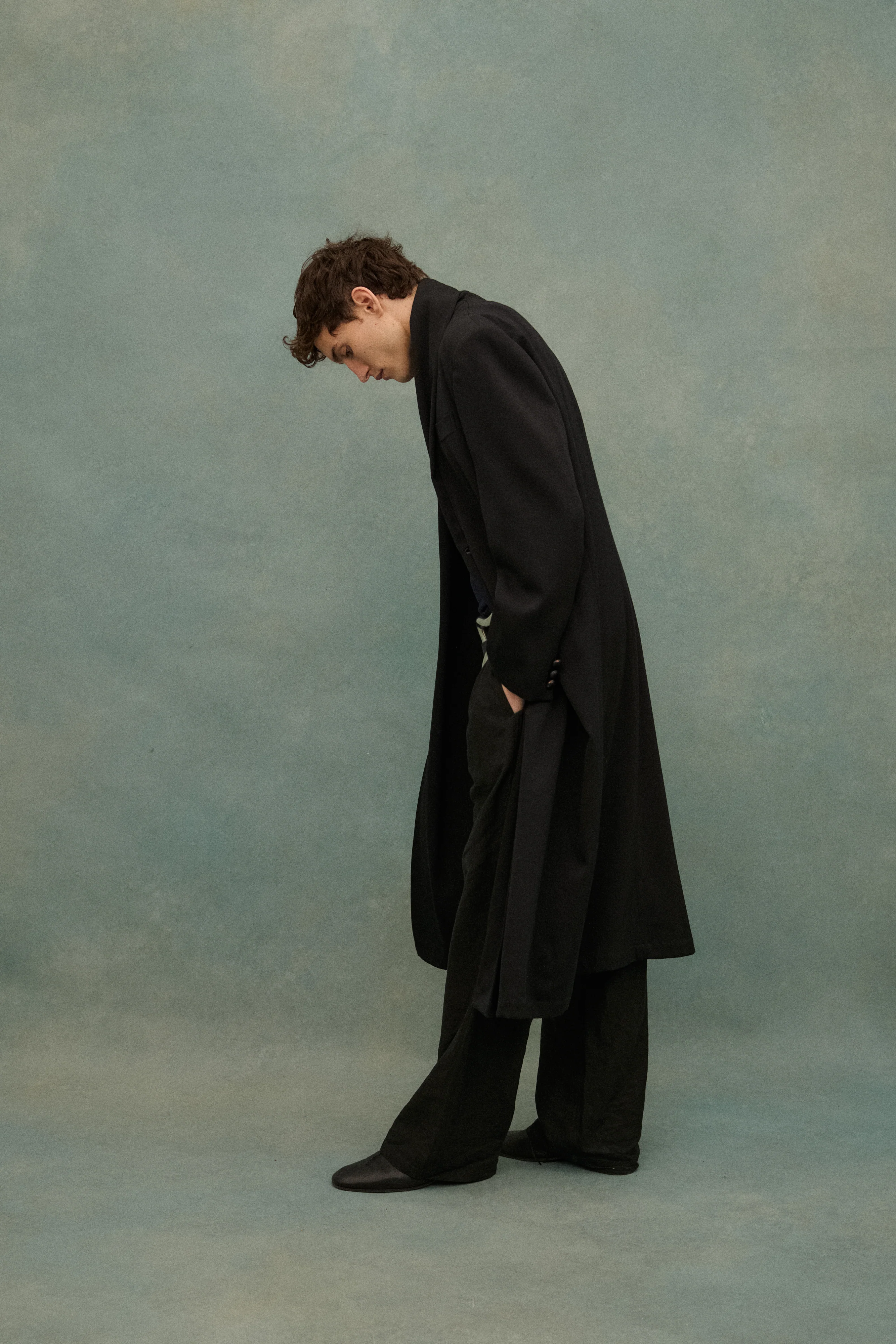 1990s Yohji Black Wool Coat - Image 26