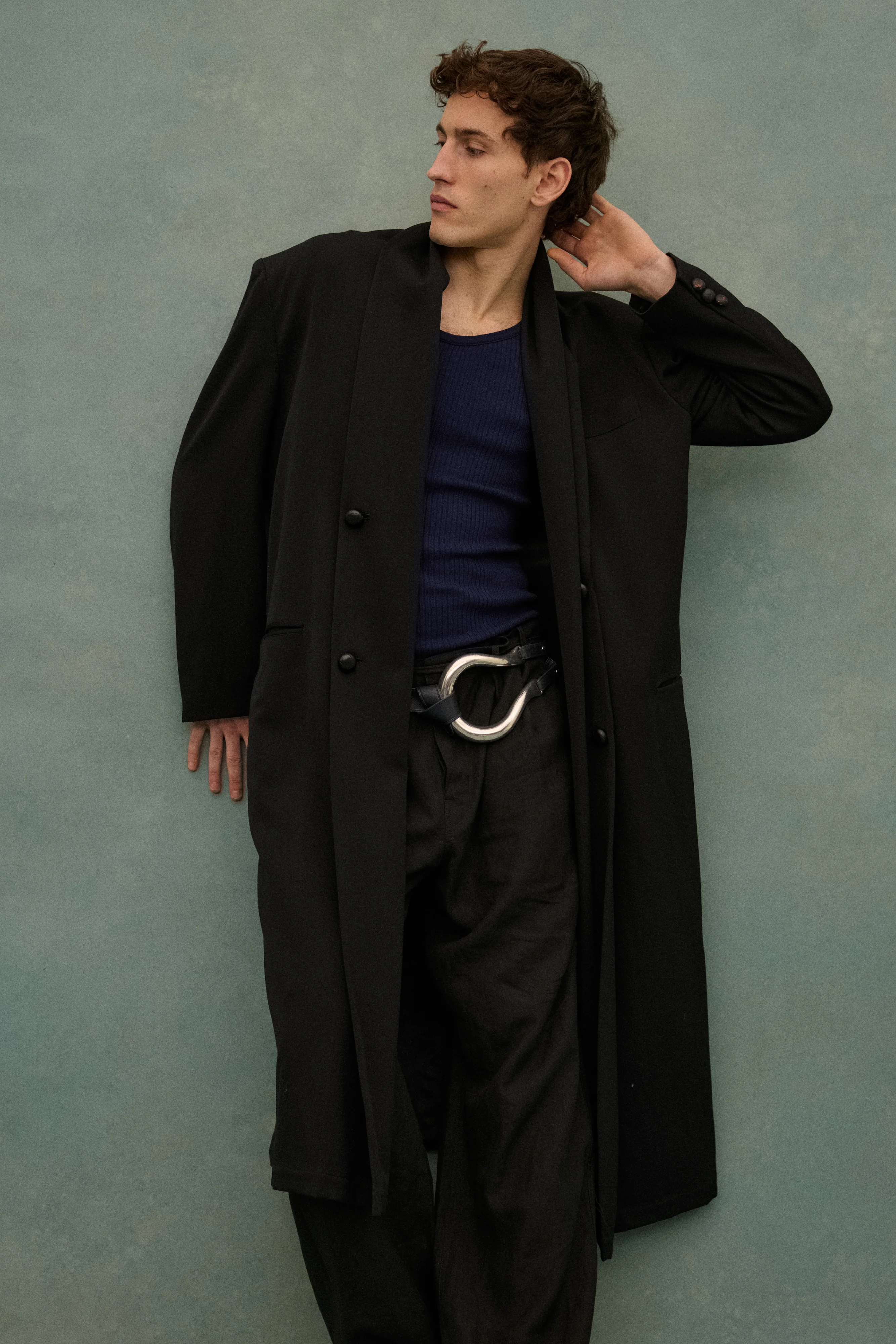 1990s Yohji Black Wool Coat - Image 29
