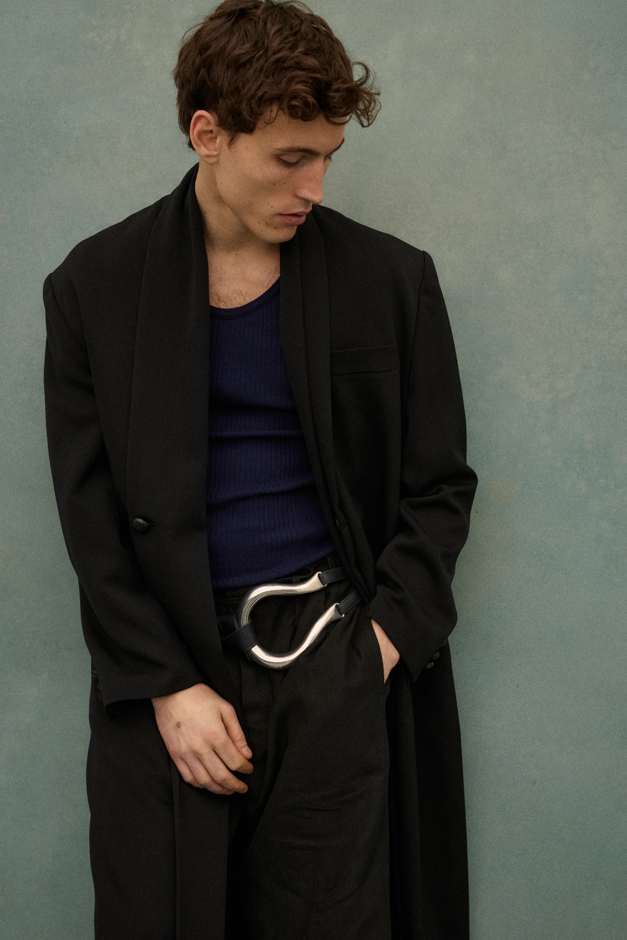 1990s Yohji Black Wool Coat - Image 33