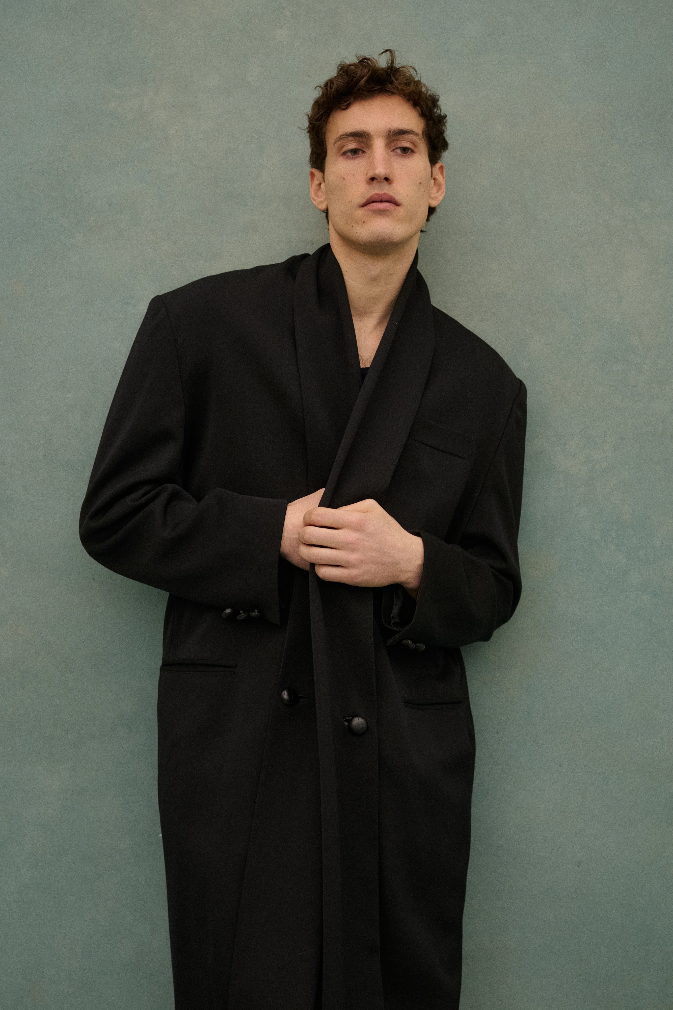 1990s Yohji Black Wool Coat - Image 36
