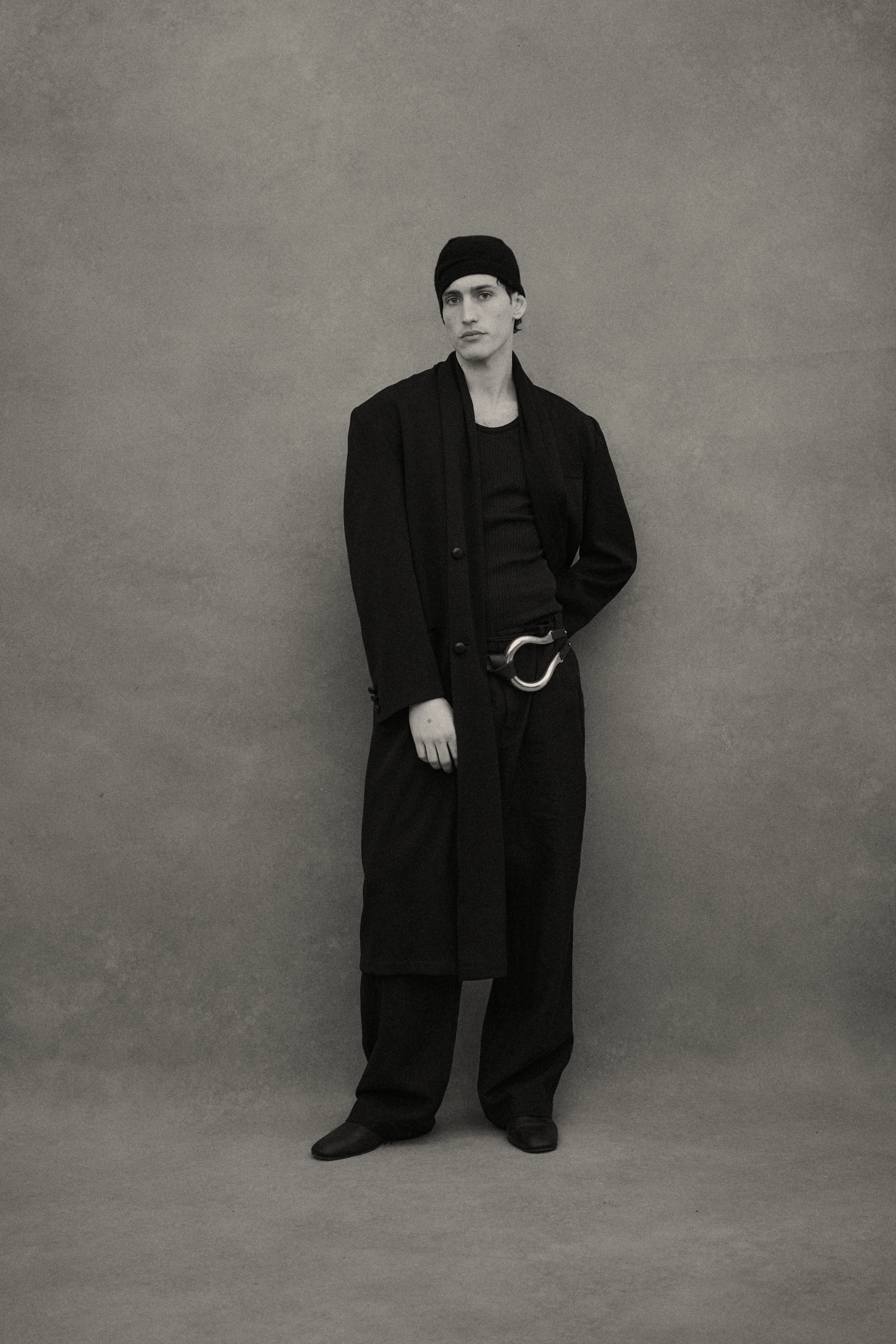 1990s Yohji Black Wool Coat - Image 40
