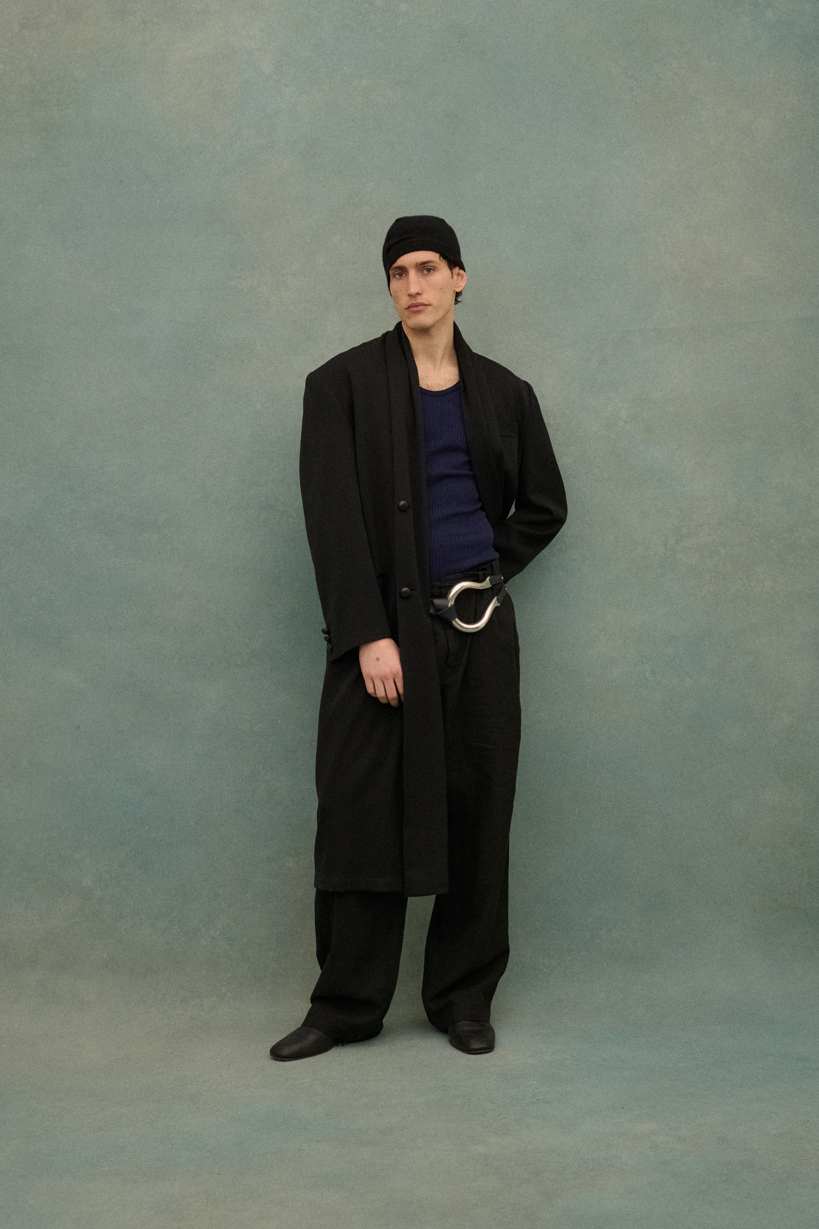 1990s Yohji Black Wool Coat - Image 41