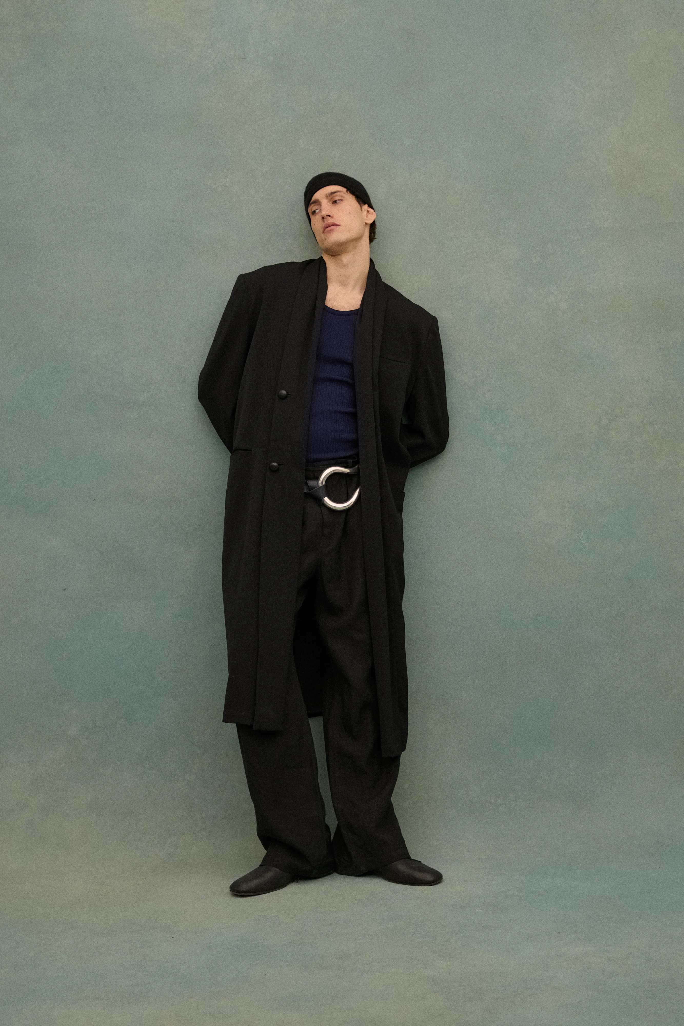 1990s Yohji Black Wool Coat - Image 47
