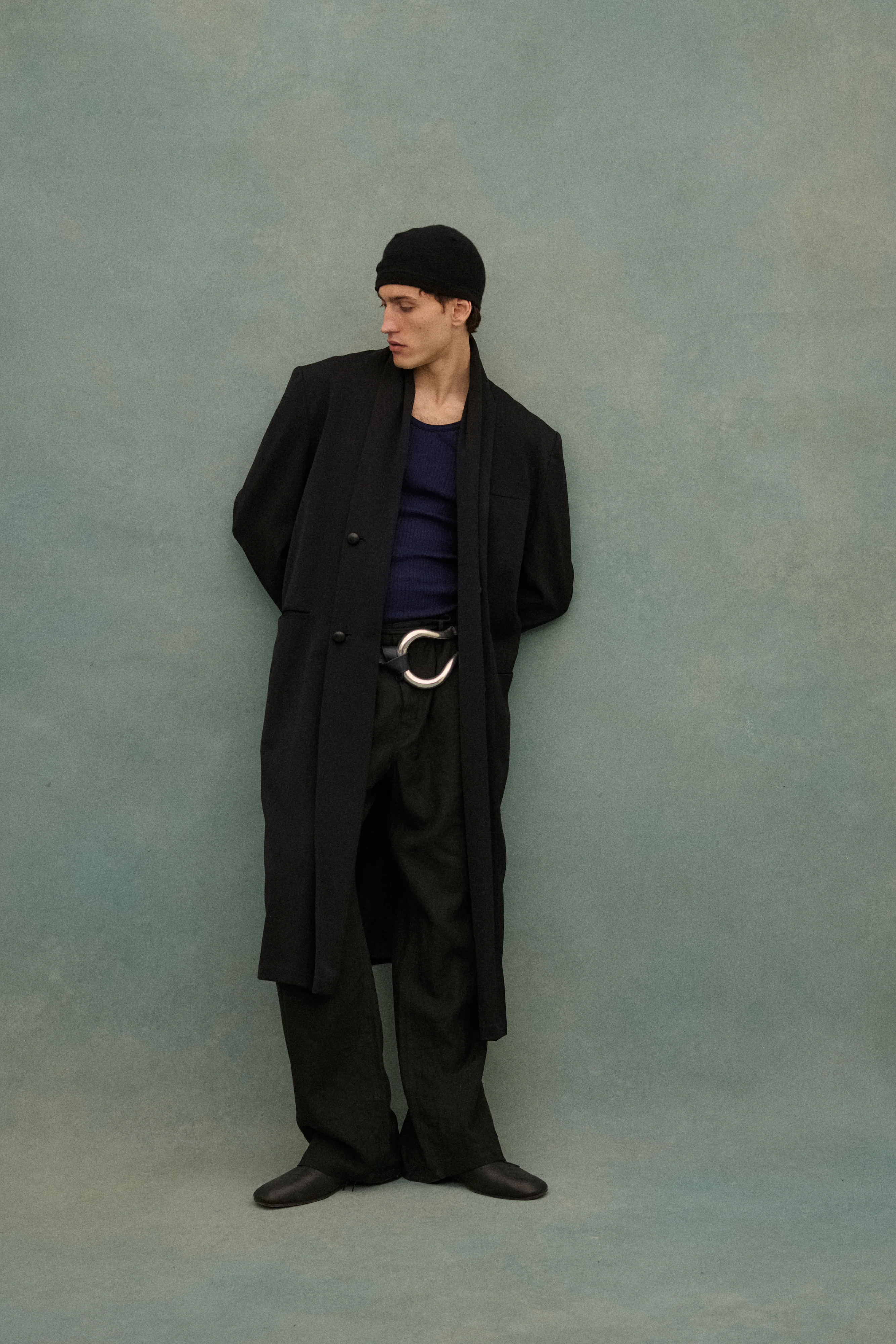 1990s Yohji Black Wool Coat - Image 48