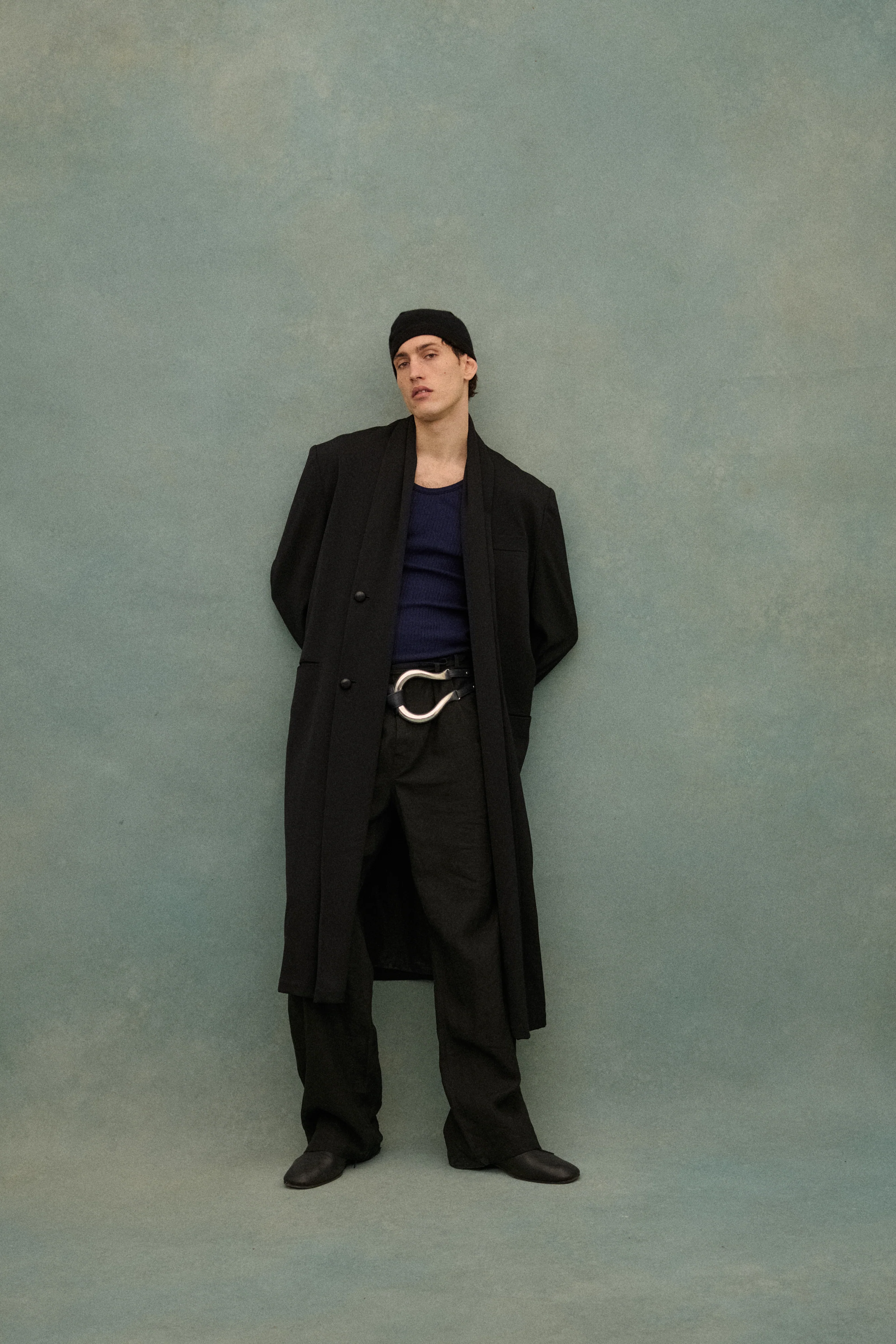 1990s Yohji Black Wool Coat - Image 49