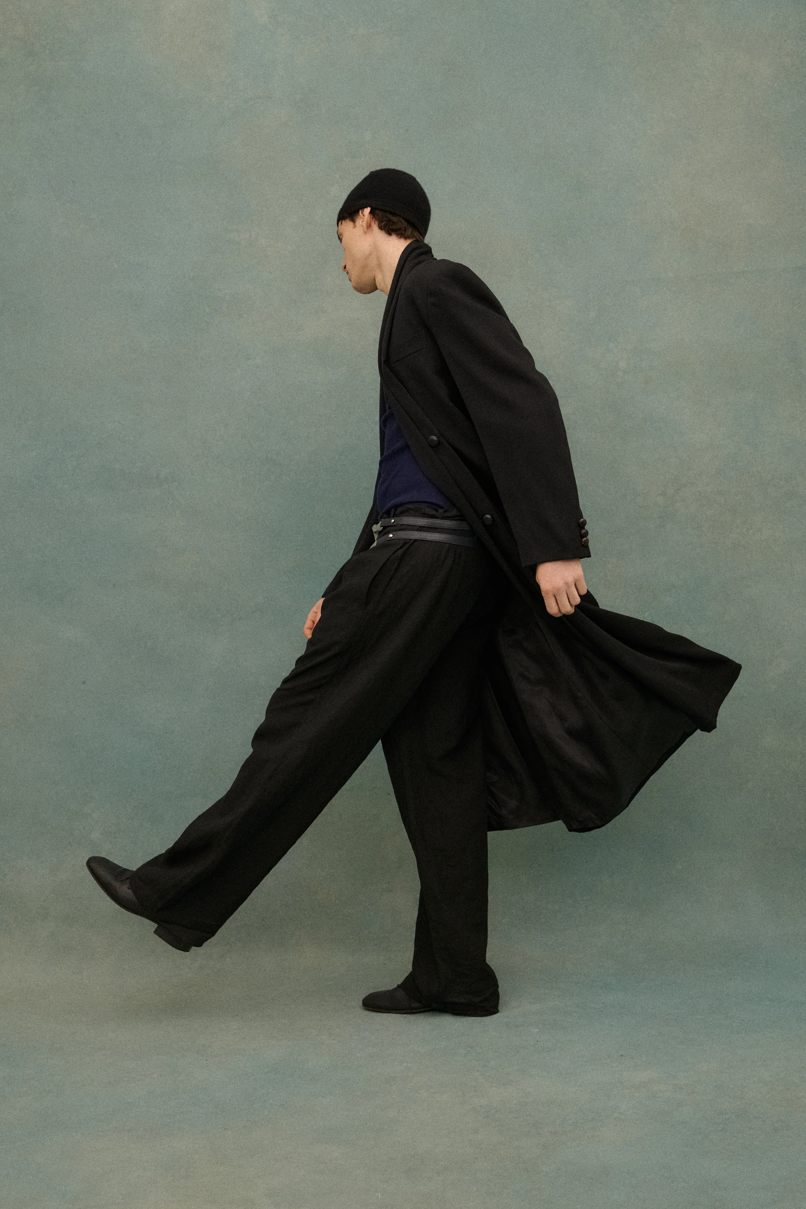 1990s Yohji Black Wool Coat - Image 53