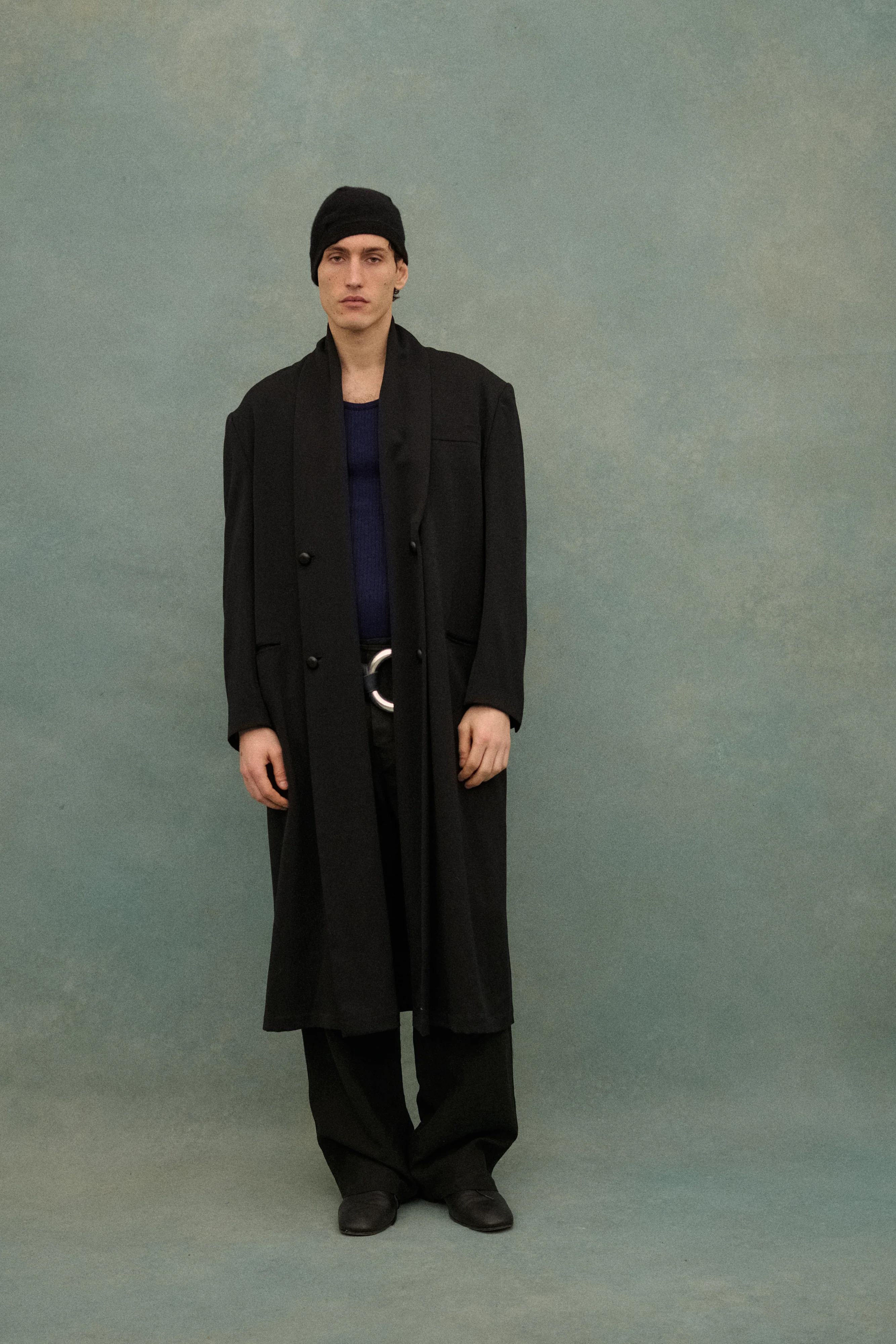 1990s Yohji Black Wool Coat - Image 55