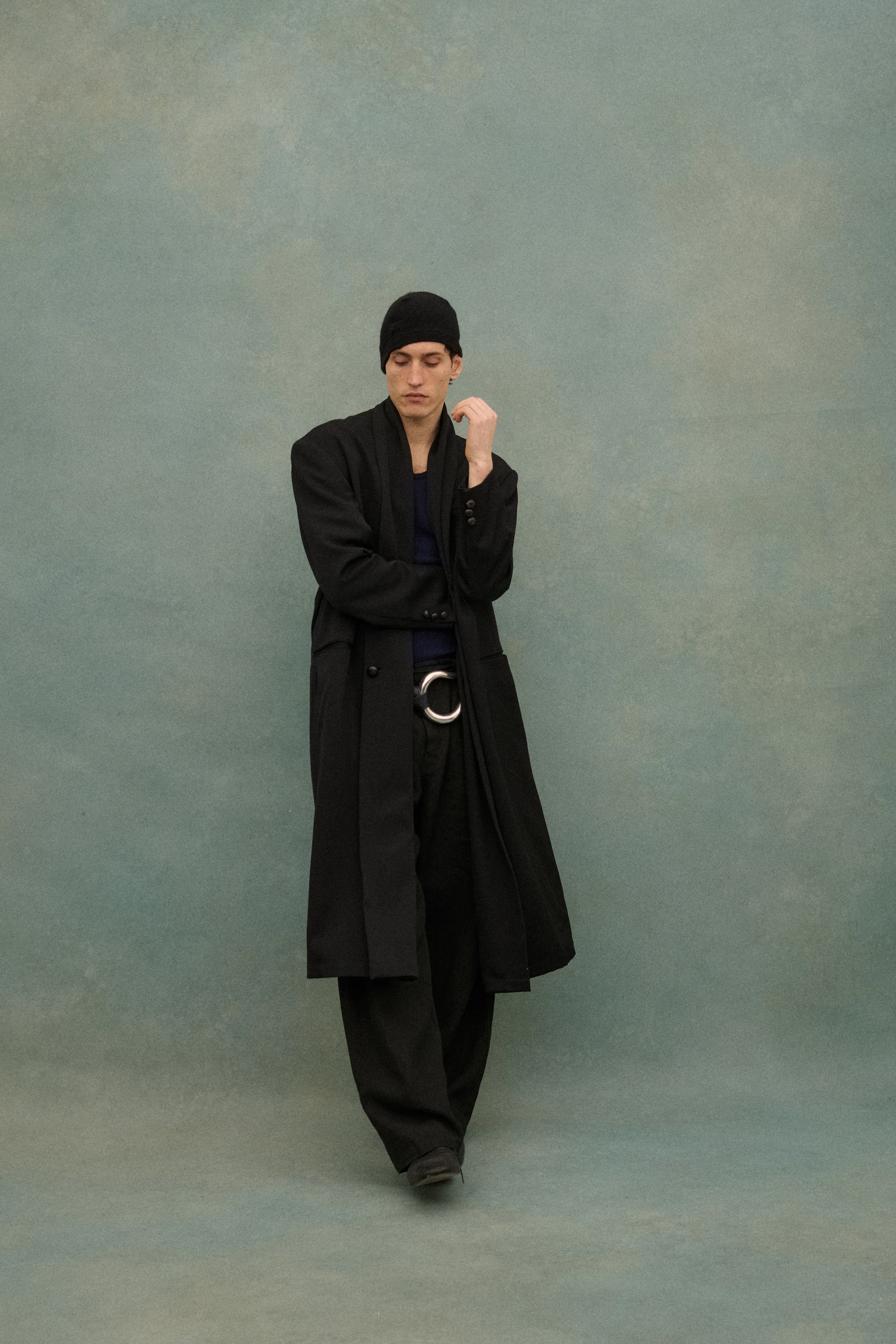 1990s Yohji Black Wool Coat - Image 57