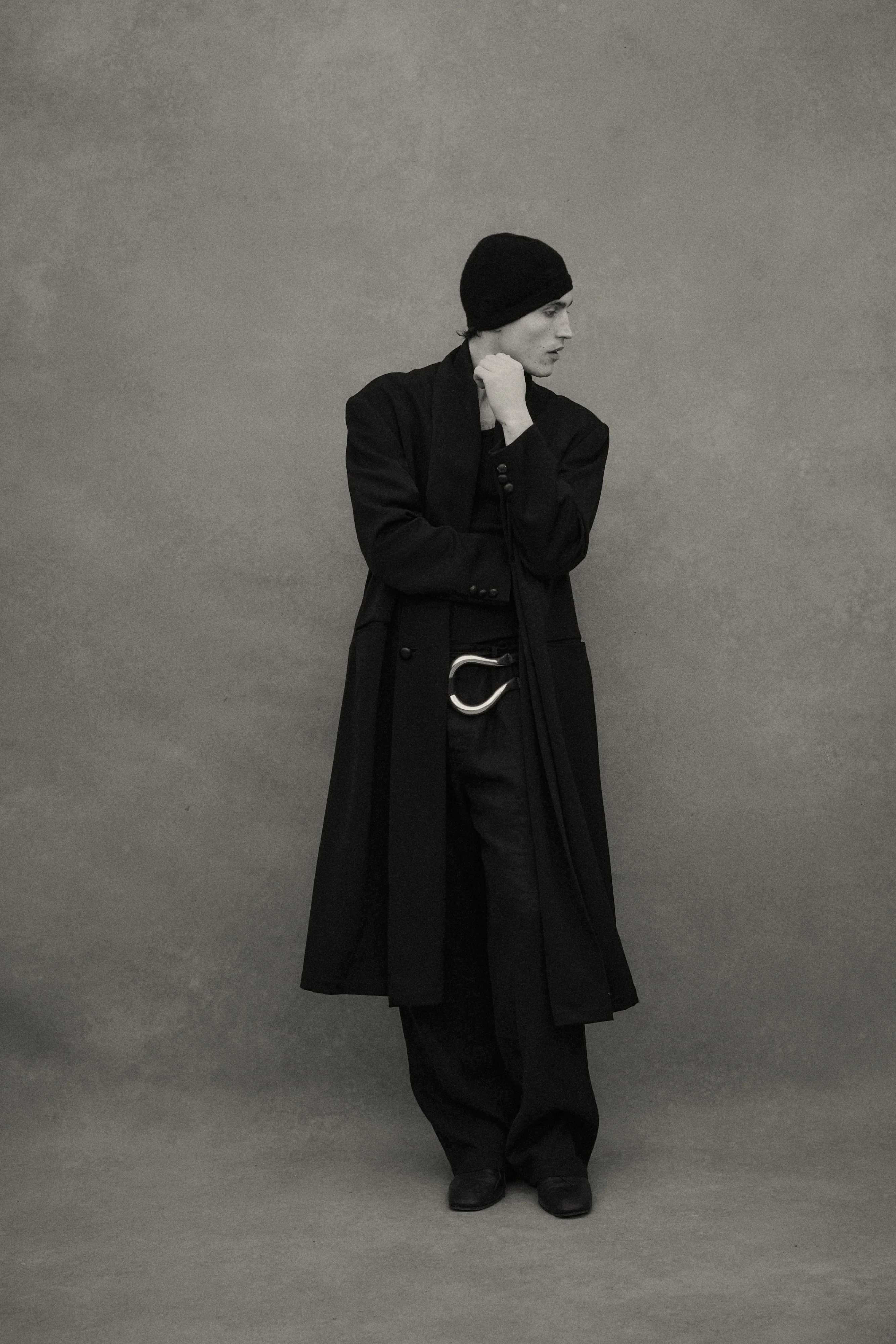 1990s Yohji Black Wool Coat - Image 58