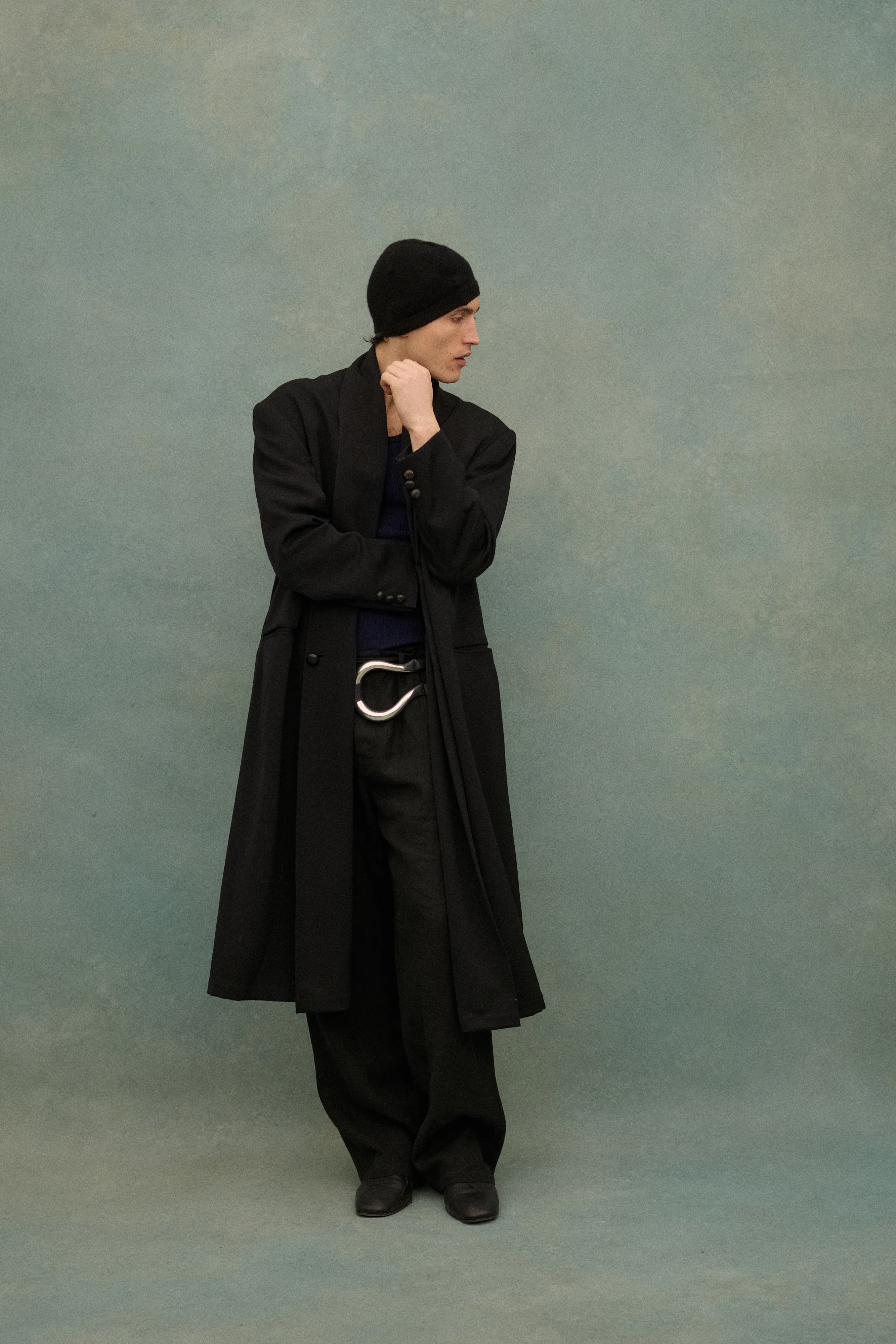 1990s Yohji Black Wool Coat - Image 59