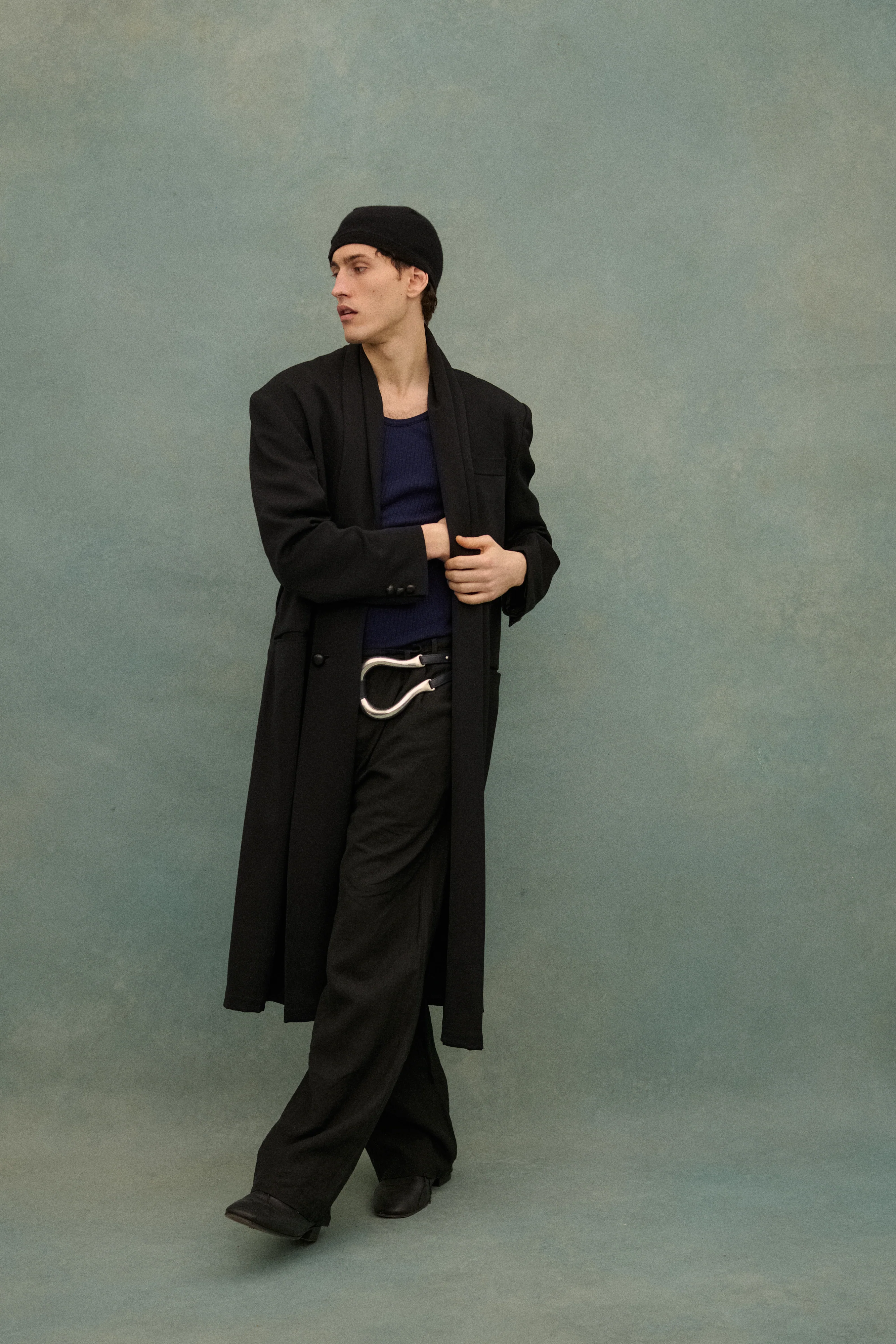 1990s Yohji Black Wool Coat - Image 60