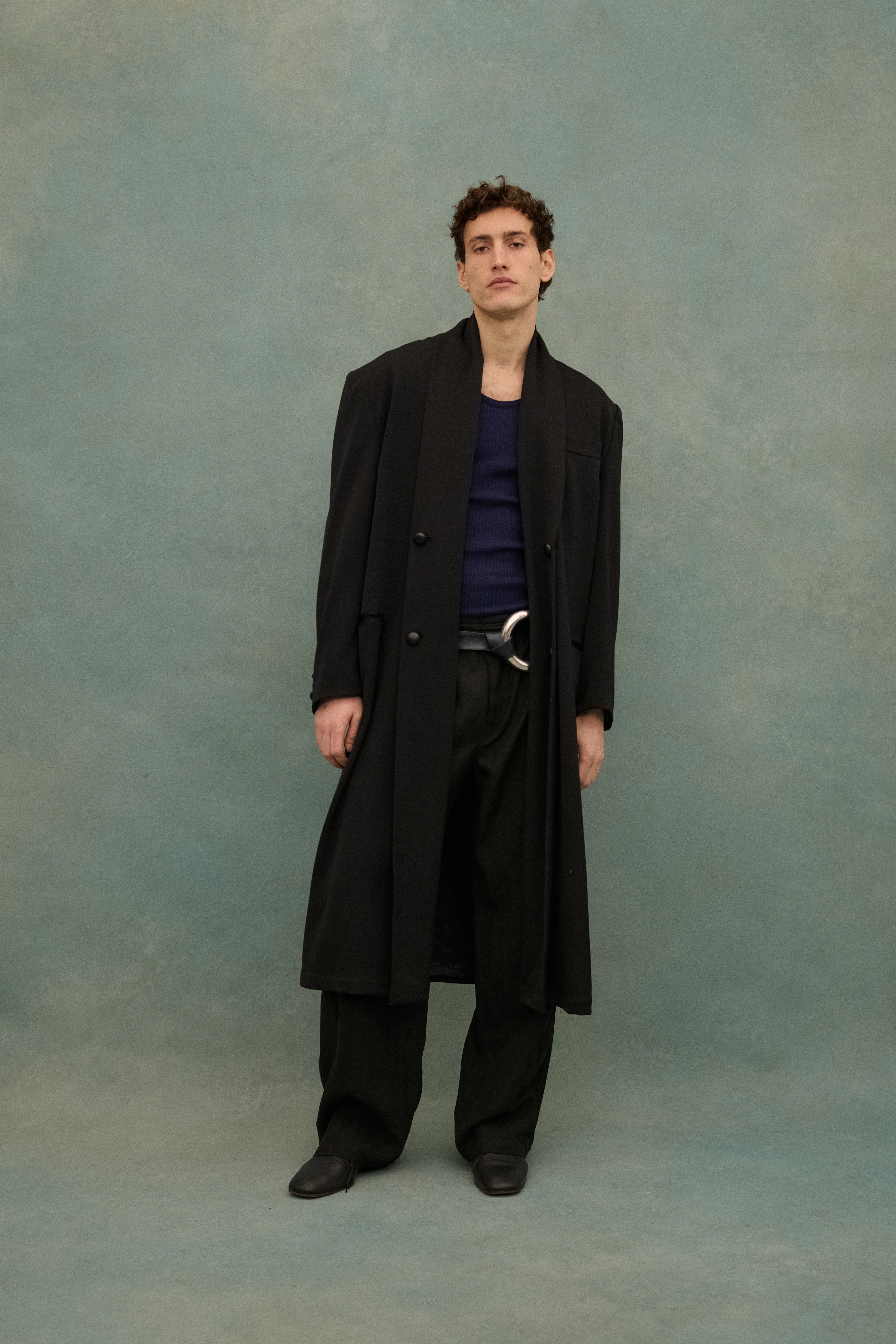 1990s Yohji Black Wool Coat - Image 61