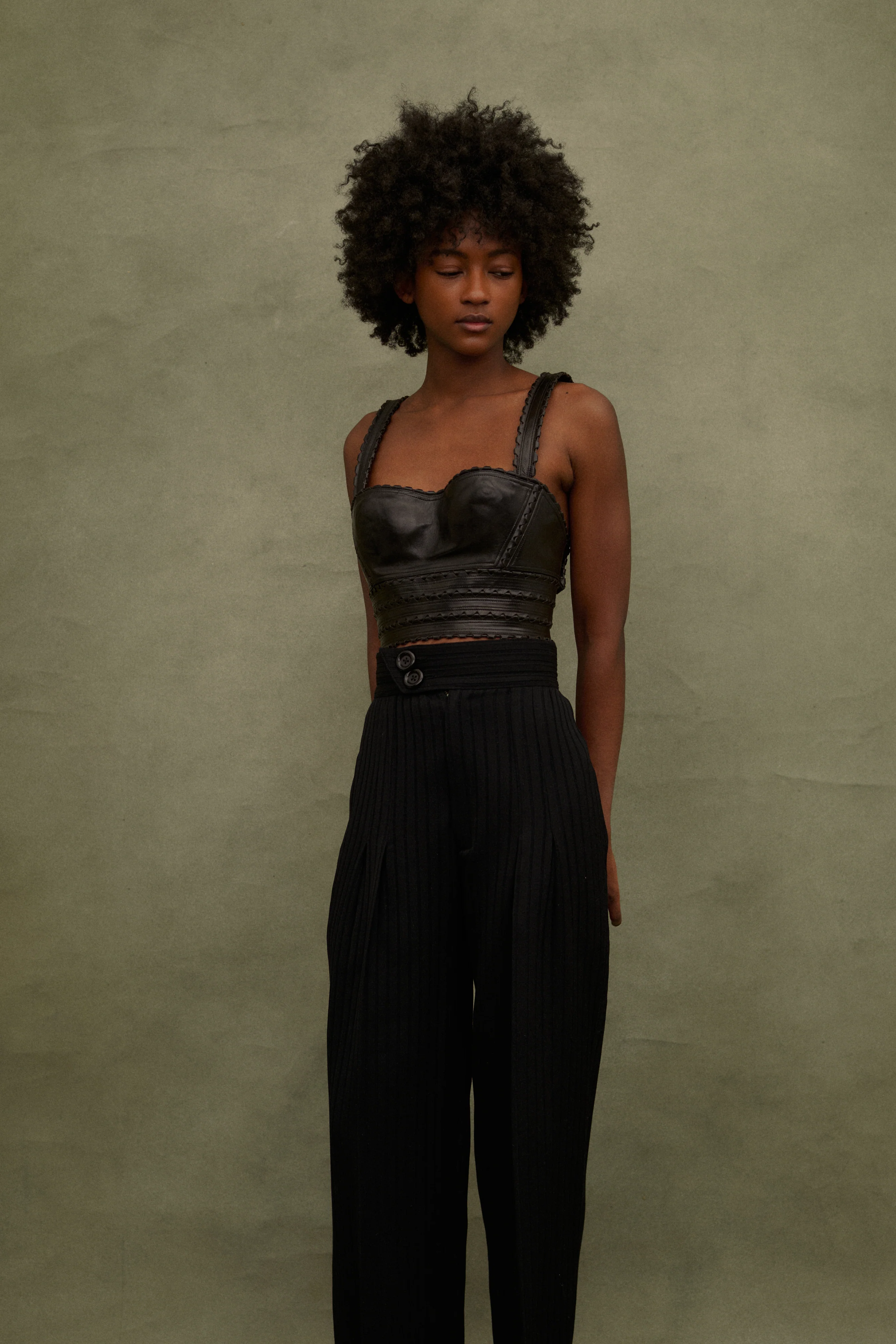 1992 Alaïa Leather Bustier - Image 3