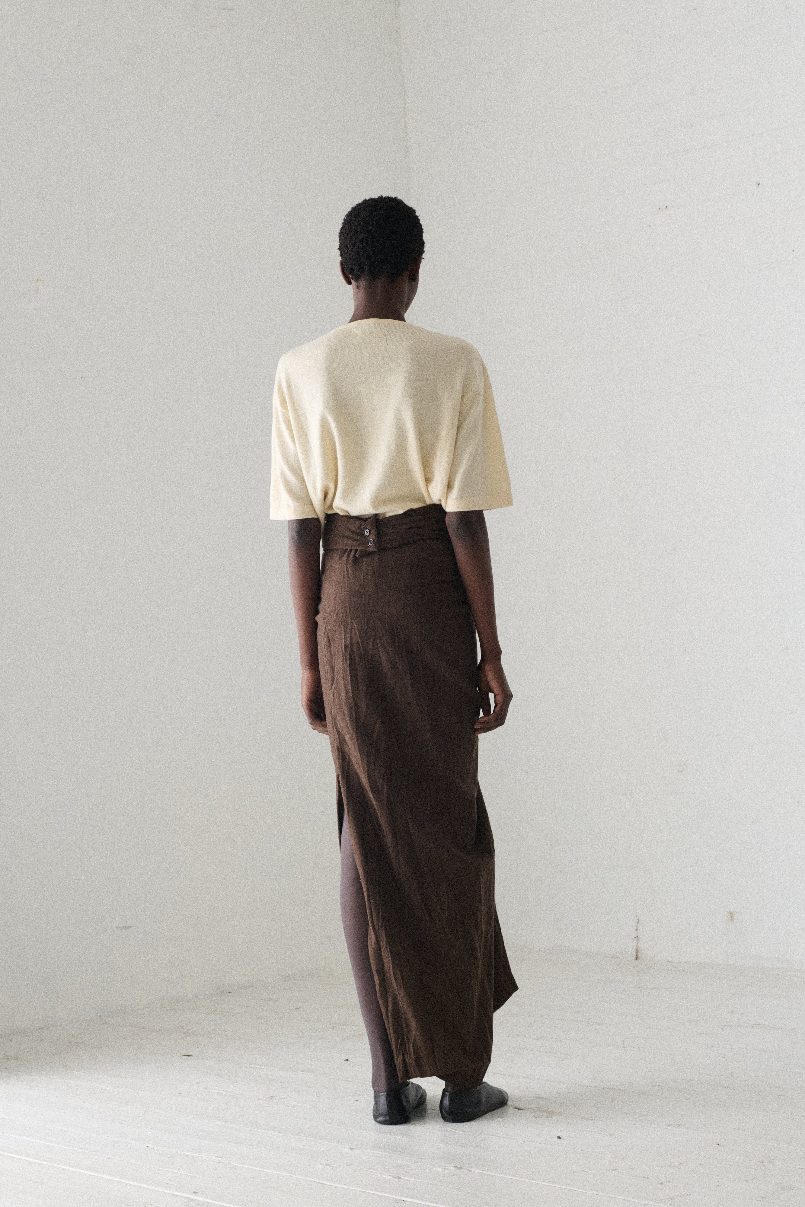 1994 Romeo Gigli Brown Skirt - Image 7