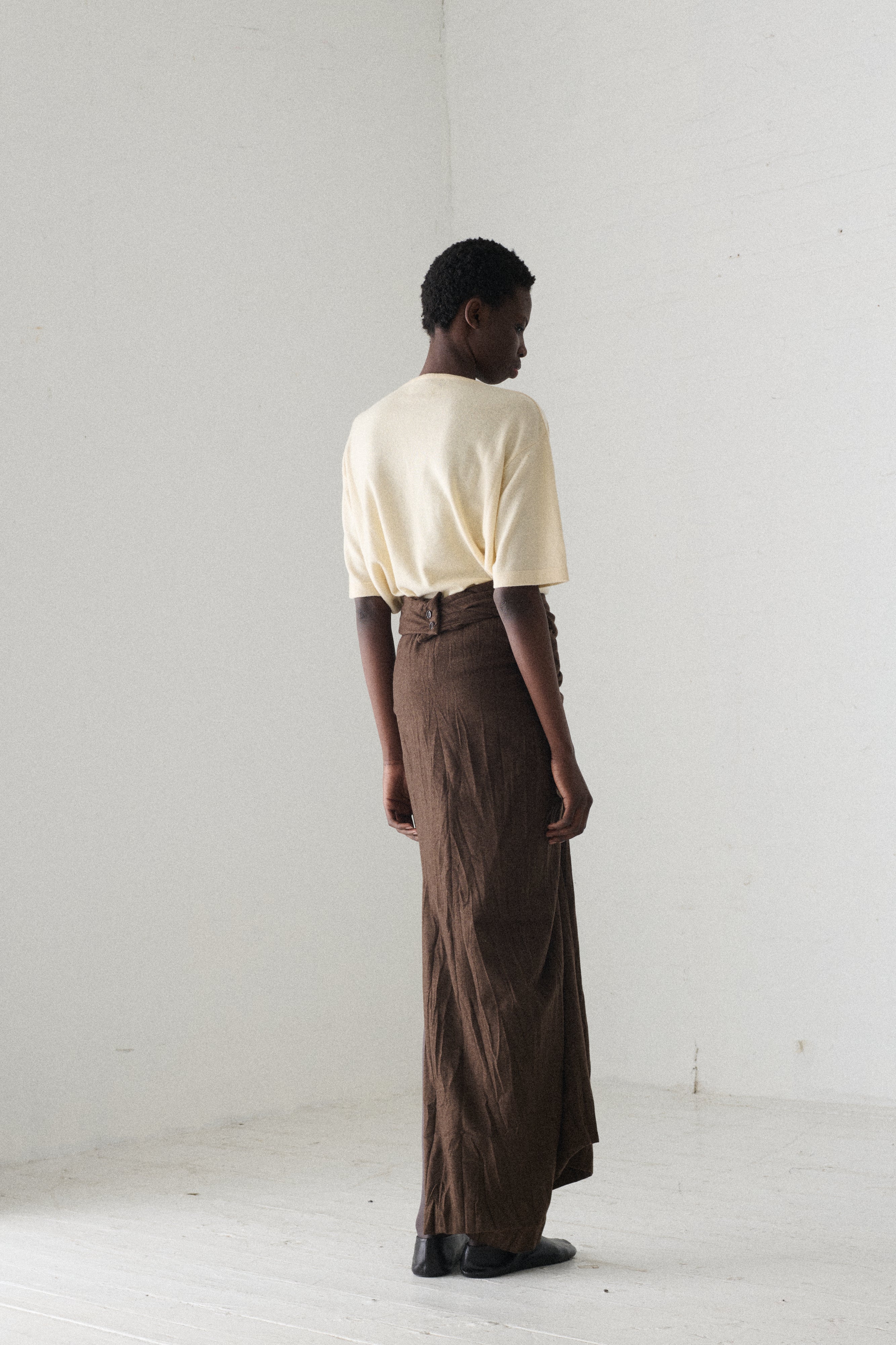 1994 Romeo Gigli Brown Skirt - Image 9
