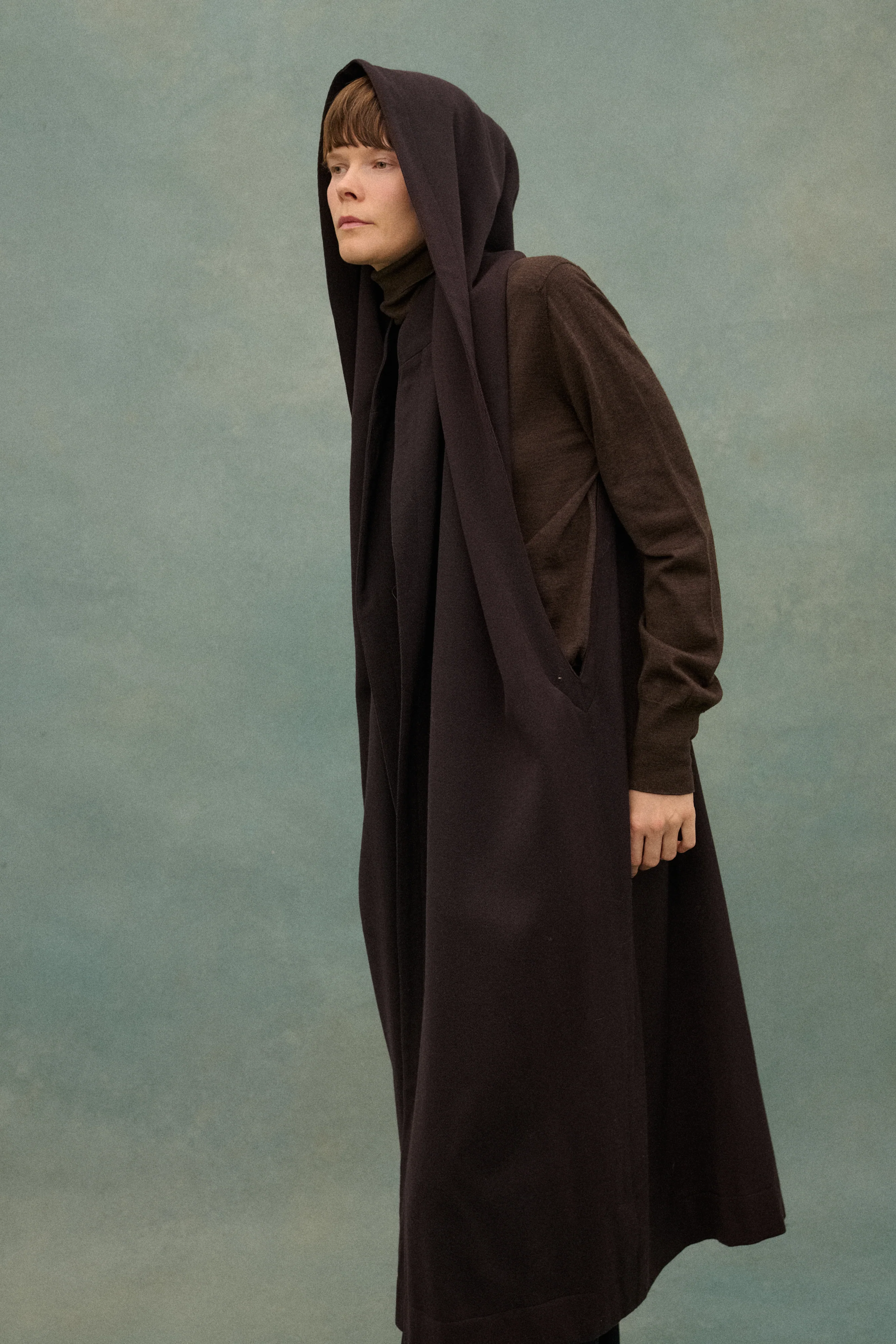 Alaia Wool Hood Tunic - Image 12